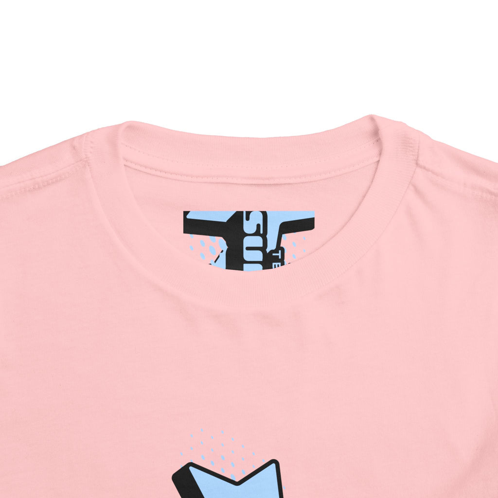 Toddler Tee — Blue Star "Tell em log it in" Graphic