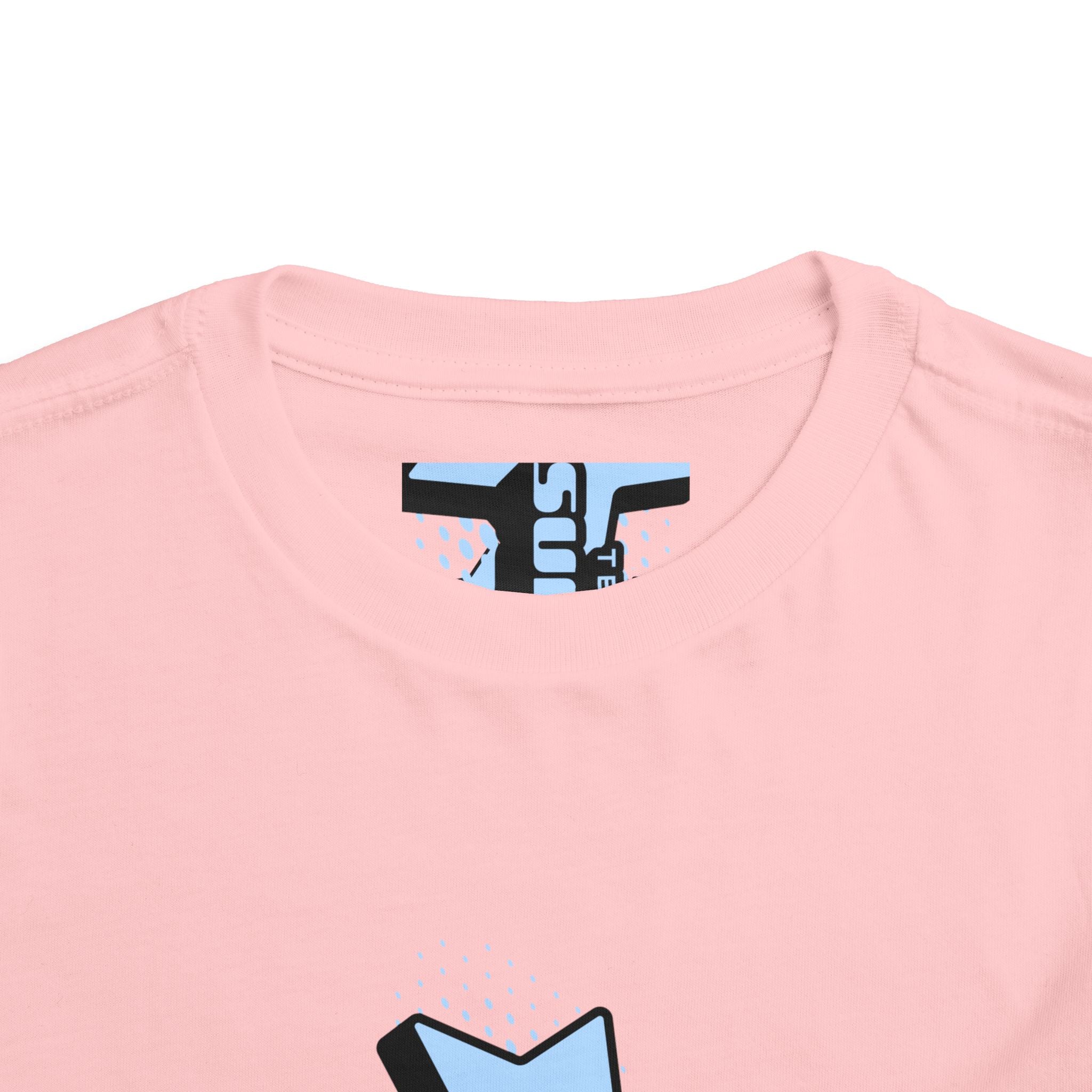 Toddler Tee — Blue Star "Tell em log it in" Graphic