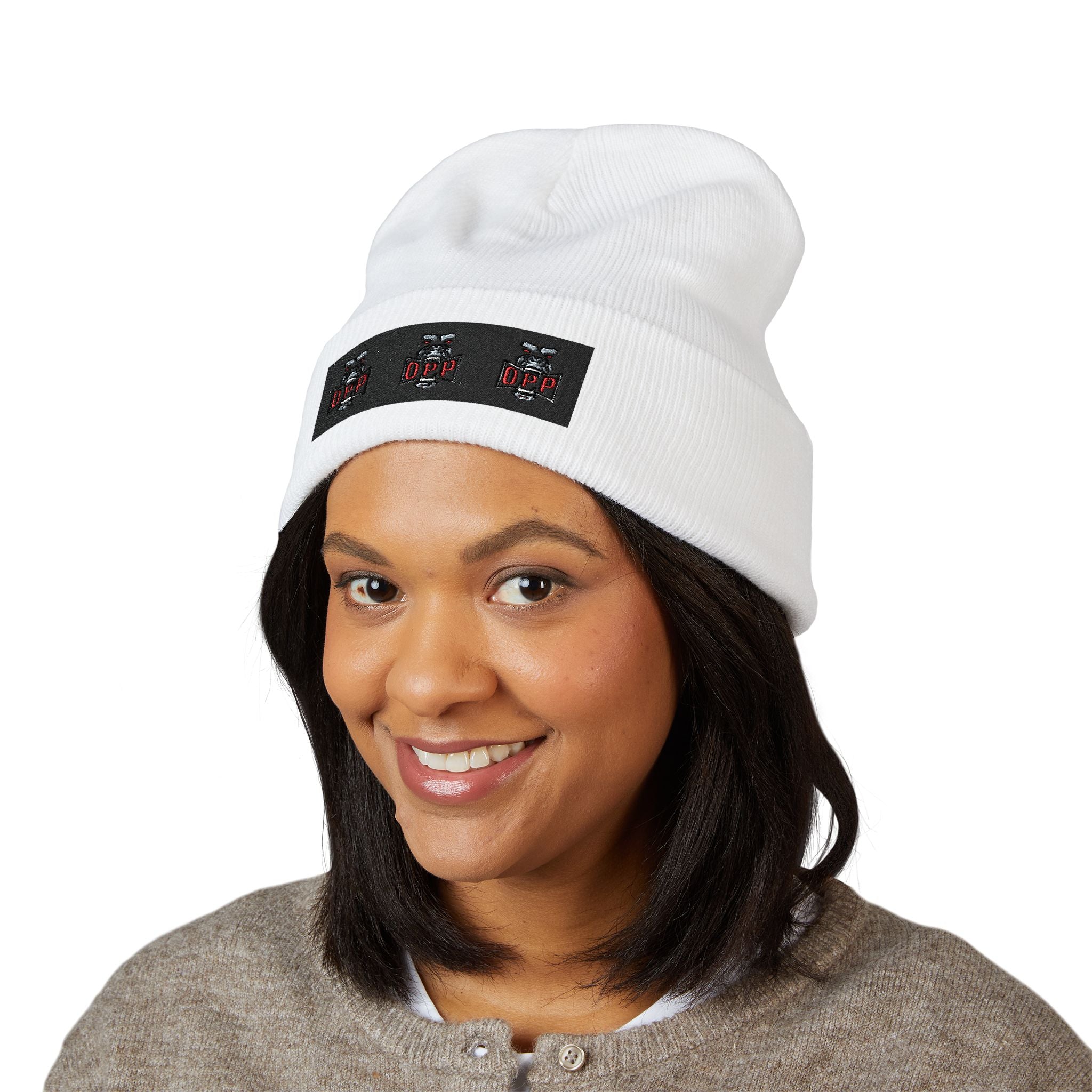 Embroidered OPP Cuffed Beanie — Musician Winter Hat