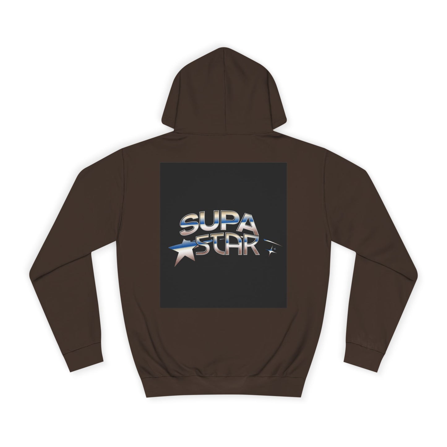Supa Star Unisex Hoodie | Trendy Custom Apparel, Casual Wear, Star Graphic Hoodie, Adjustable Hooded Sweatshirt, Gift