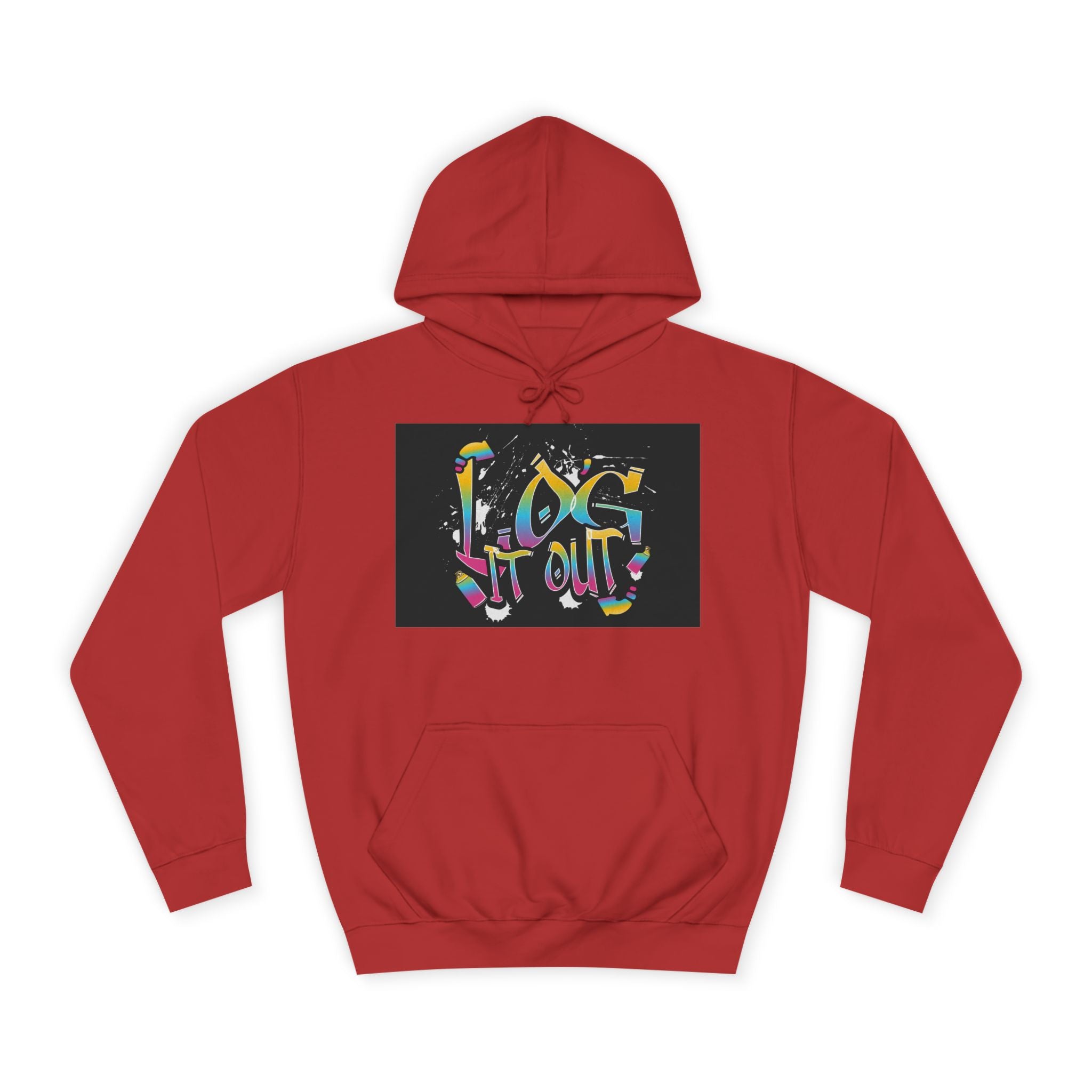 Colorful Unisex log it out Hoodie - Perfect for Students, Casual Wear, Gifts, Relaxed Style, trendy wear