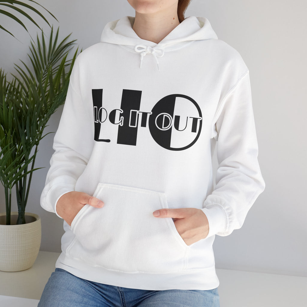 Log it out Unisex Heavy Blend™ Hooded Sweatshirt