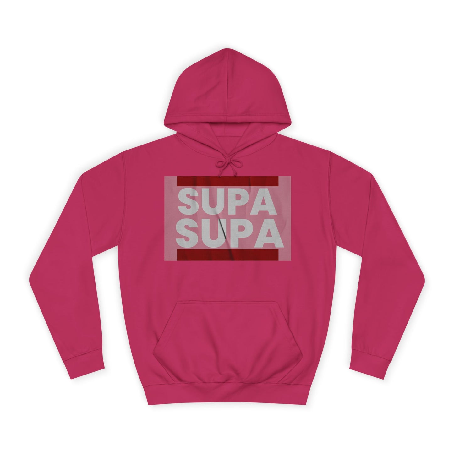 Unisex Hoodie with 'SUPA SUPA' Design, Cool Casual Wear, Perfect, Gifts for Graduates, Cozy Layering