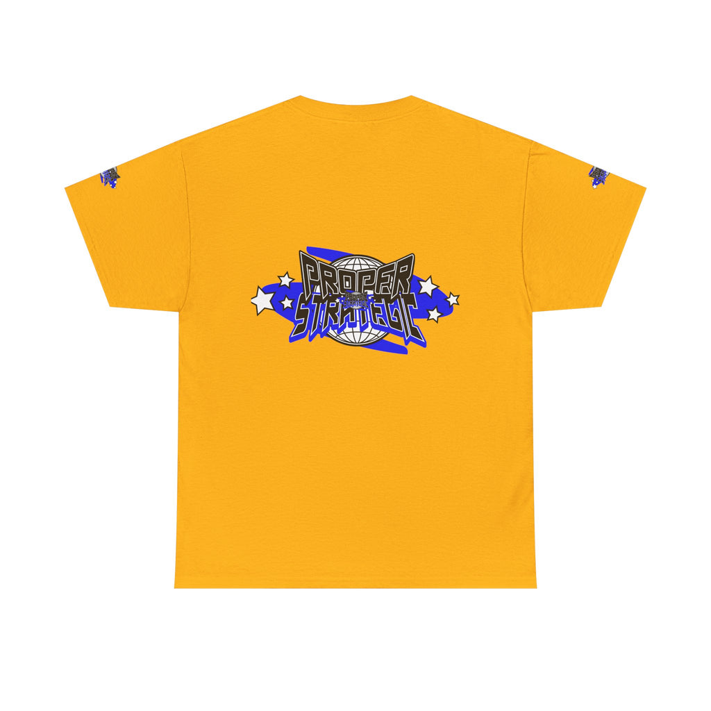 Proper 'Strategic' Graphic Tee — Retro Blue Streetwear T‑Shirt