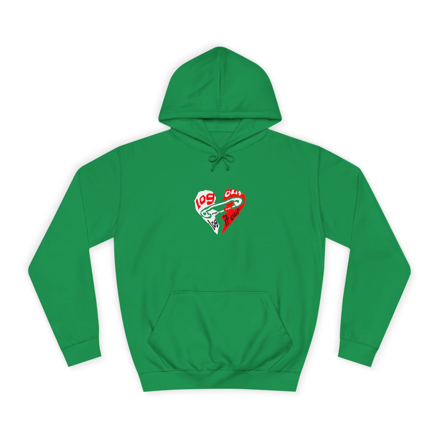 Unisex Log it out Hoodie with Heart Design | Comfortable Sweatshirt for Any One| Perfect for Events, Gifts