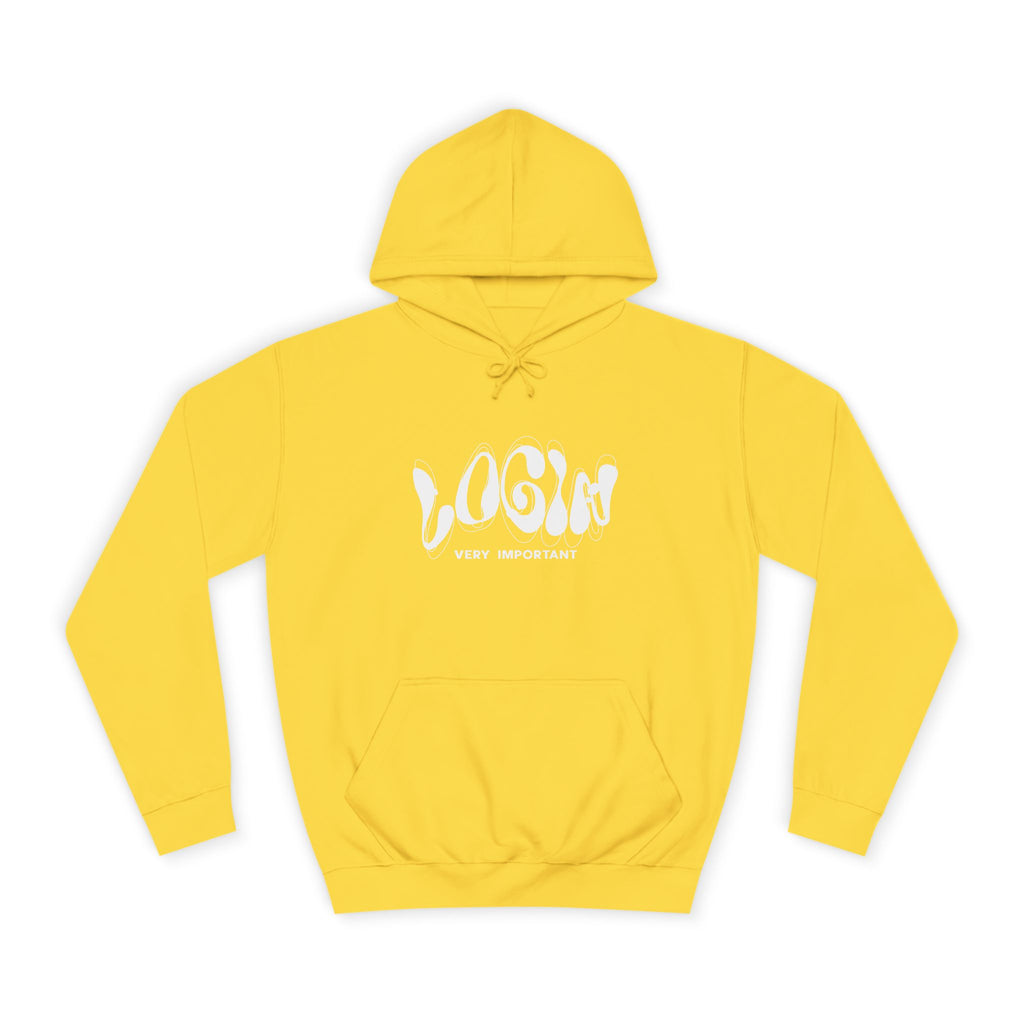 Cool College Unisex Hoodie - LOGIN, Apparel, Funny Hoodie, Gift, Cozy Wear,Trendy Fashion