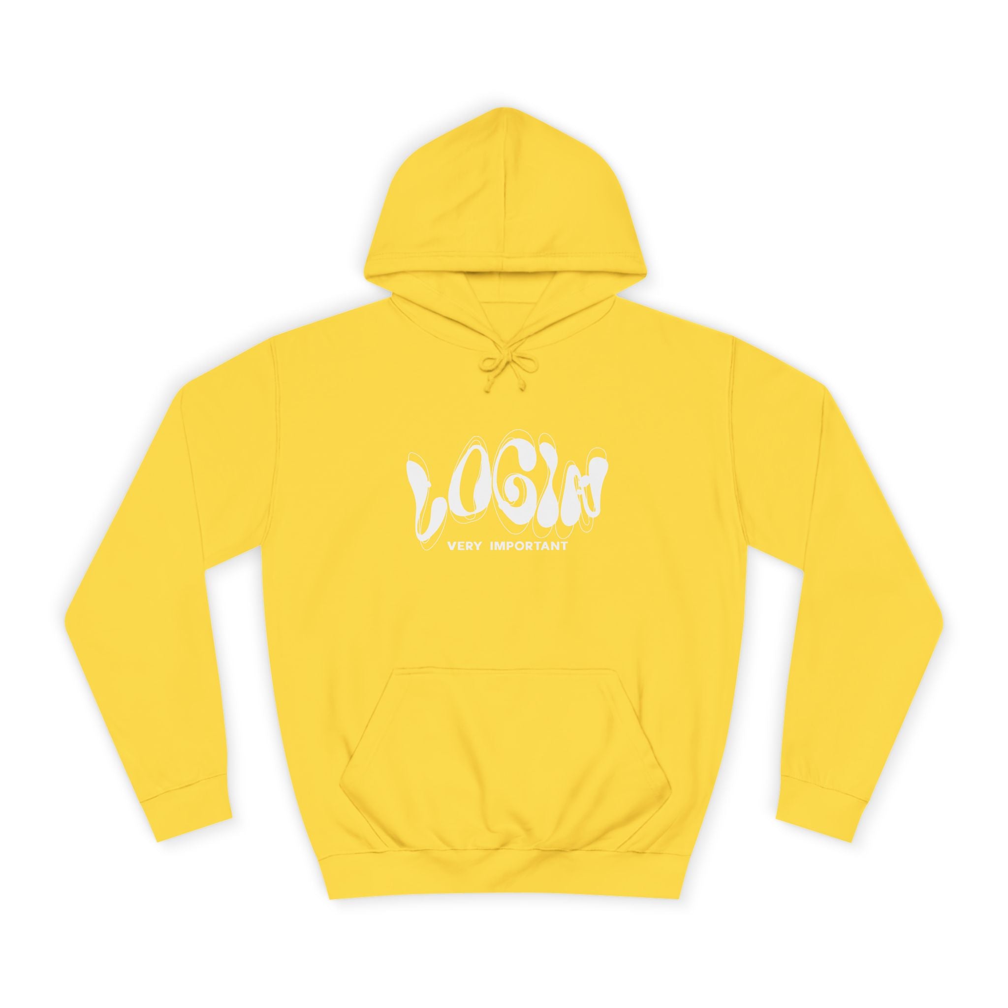 Cool College Unisex Hoodie - LOGIN, Apparel, Funny Hoodie, Gift, Cozy Wear,Trendy Fashion