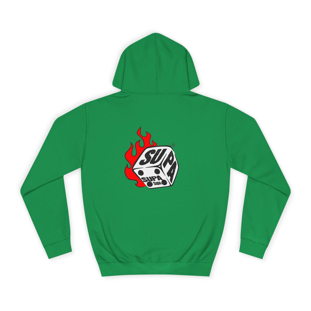Cool Fire Graphic Unisex SUPA Hoodie, Apparel, Streetwear, Casual Wear, Unique Hooded Sweatshirt
