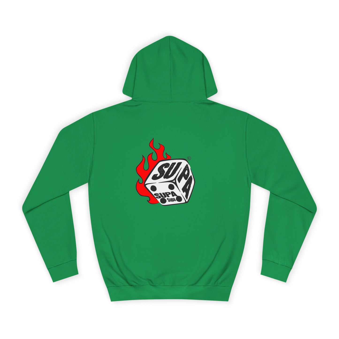 Cool Fire Graphic Unisex SUPA Hoodie, Apparel, Streetwear, Casual Wear, Unique Hooded Sweatshirt