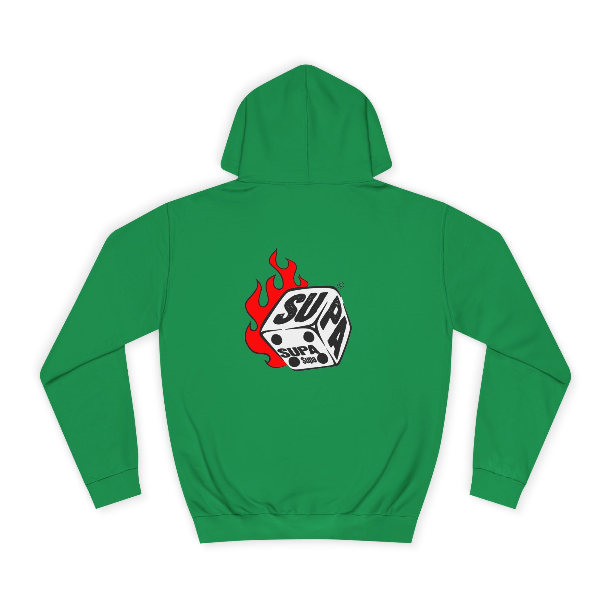 Cool Fire Graphic Unisex SUPA Hoodie, Apparel, Streetwear, Casual Wear, Unique Hooded Sweatshirt