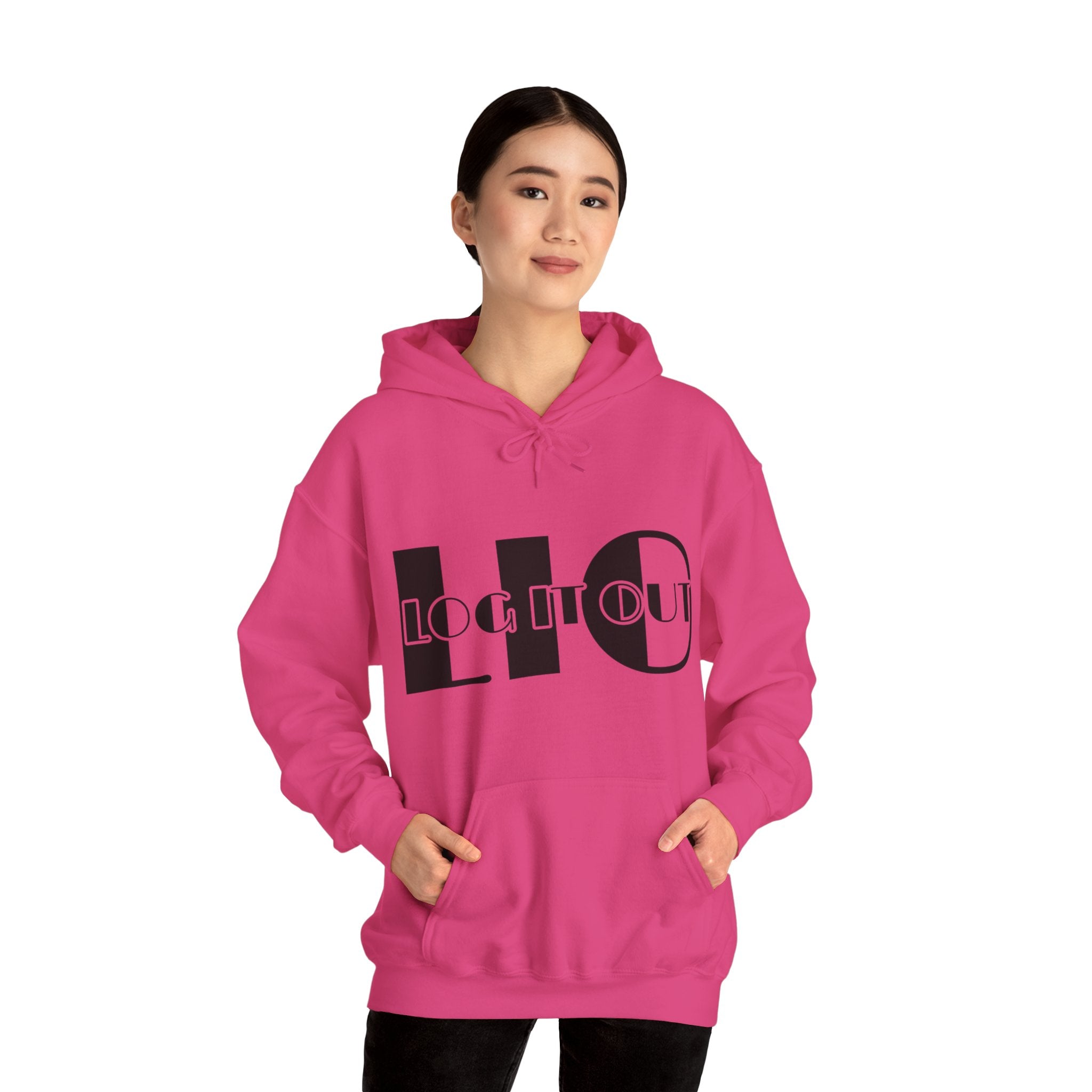 Log it out Unisex Heavy Blend™ Hooded Sweatshirt