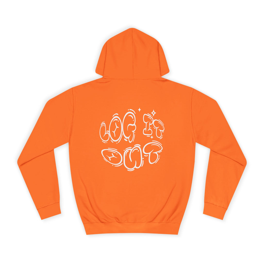 Cozy Unisex Hoodie - "Log It Out" Graphic - Perfect for Casual Wear, Gift