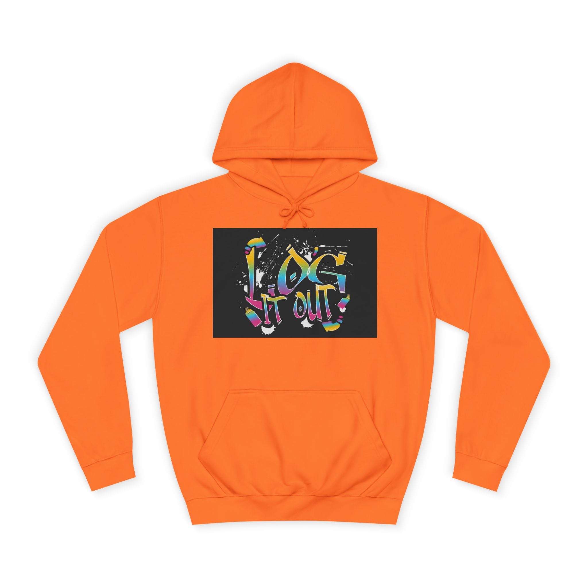 Colorful Unisex log it out Hoodie - Perfect for Students, Casual Wear, Gifts, Relaxed Style, trendy wear