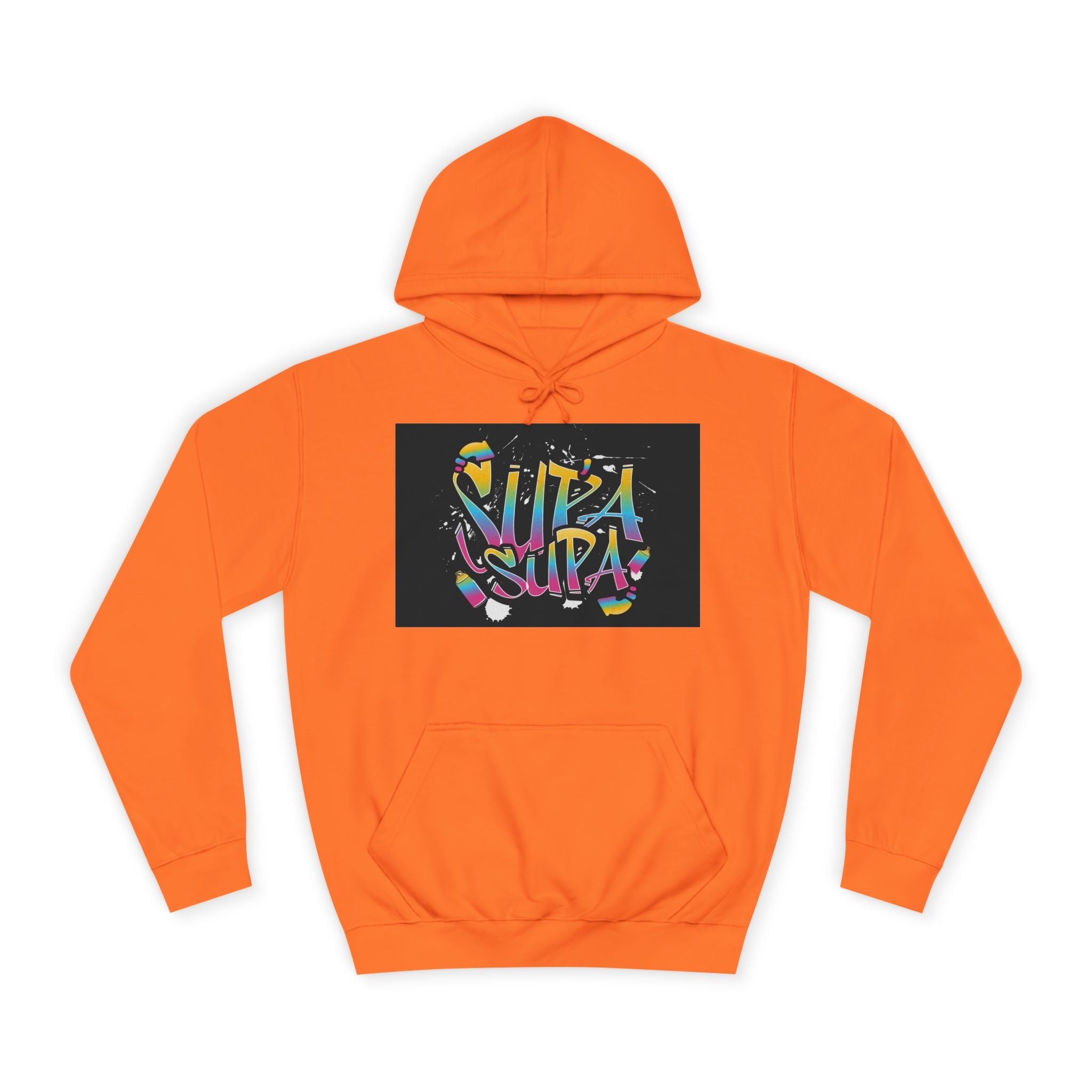 Colorful Unisex Supa Supa Hoodie, Casual Sweatshirt, Vibrant Apparel, Streetwear Hoodie
