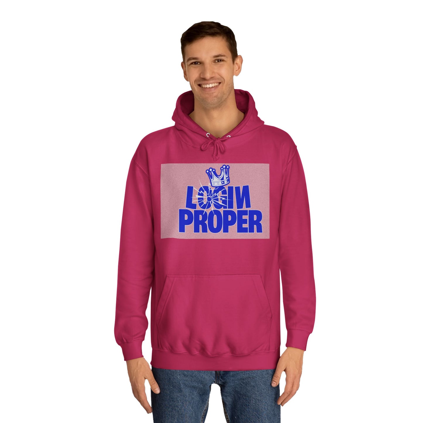 Unisex Hoodie - 'Login Proper' Trendy Spirit Wear, Casual Streetwear, Gift, Cozy Lounge Sweatshirt