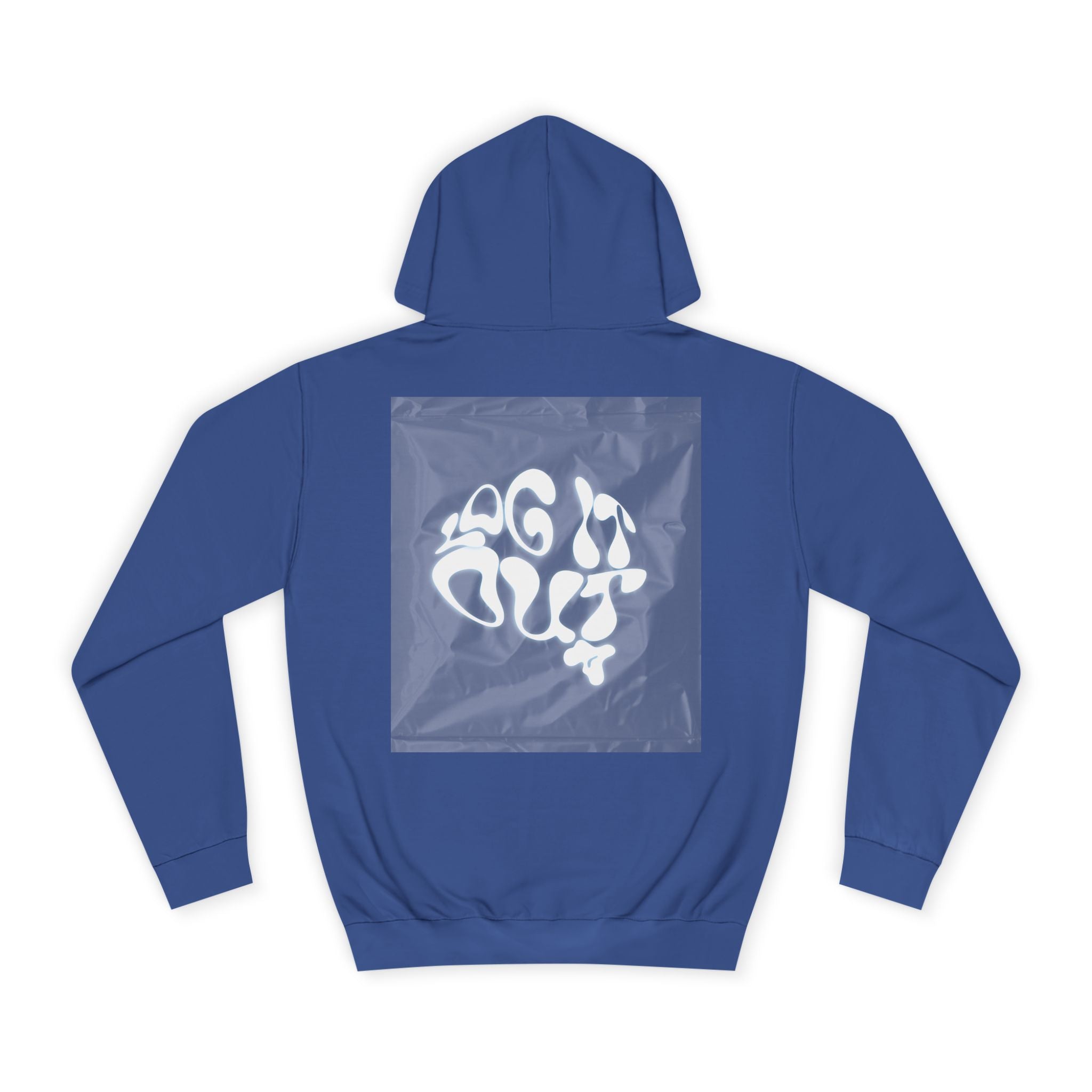 Cozy Unisex 'LOG IT OUT' Hoodie with Abstract Design, Sweatshirt, Graphic Hoodie, Casual Wear, Perfect Fit