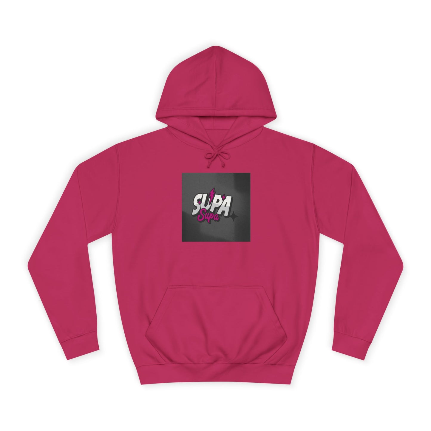 Trendy Unisex Hoodie with Fun 'Supa' Design, Cozy Streetwear, Perfect for Students, Gifts,