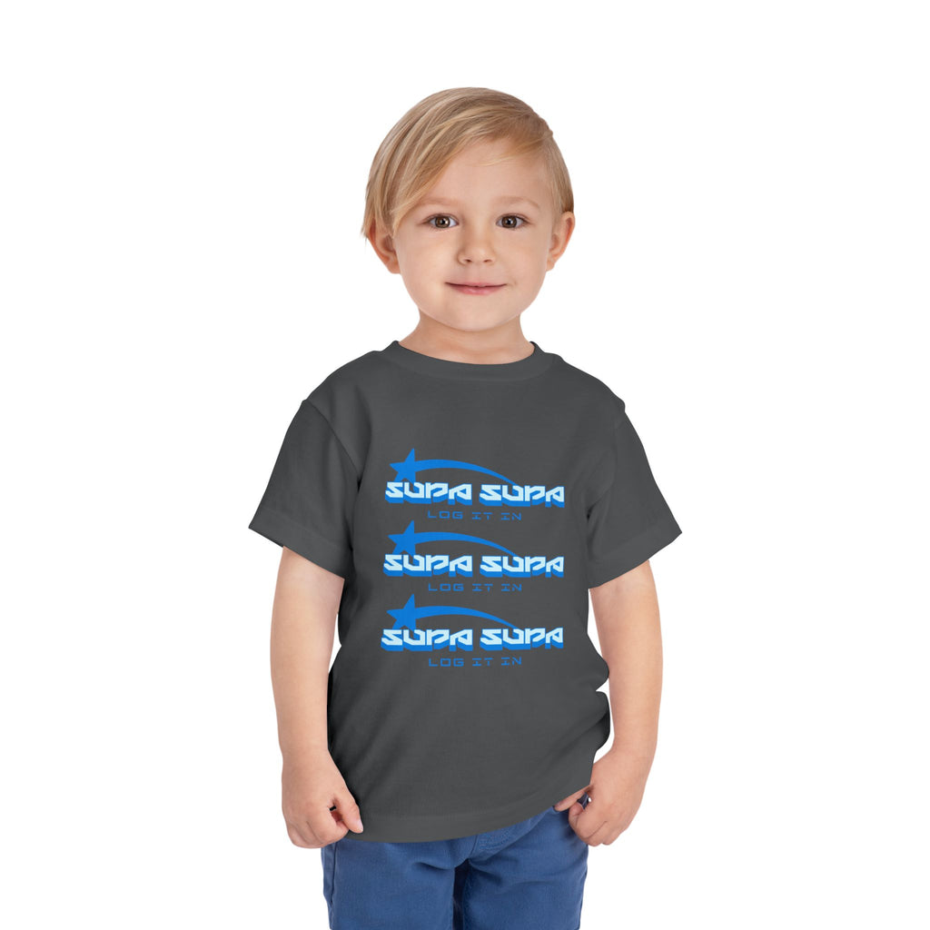 Toddler Tee — Blue Star 'Supa Supa' Graphic Shirt