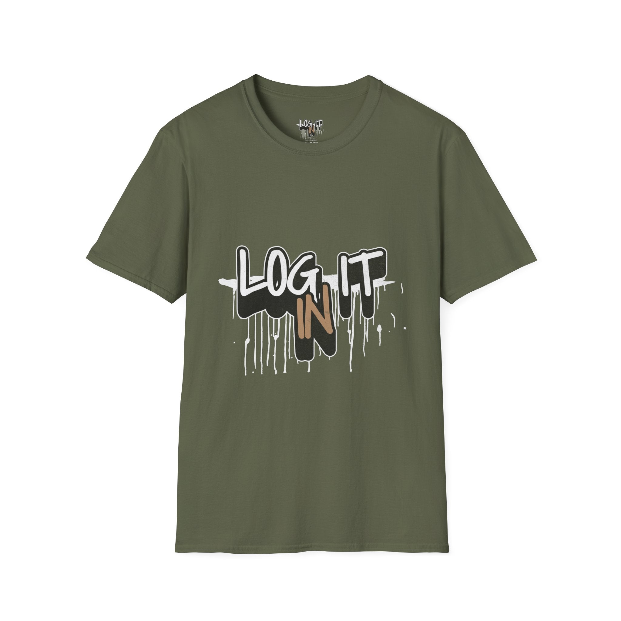 Log It In T-Shirt — Urban Graffiti Drip Tee