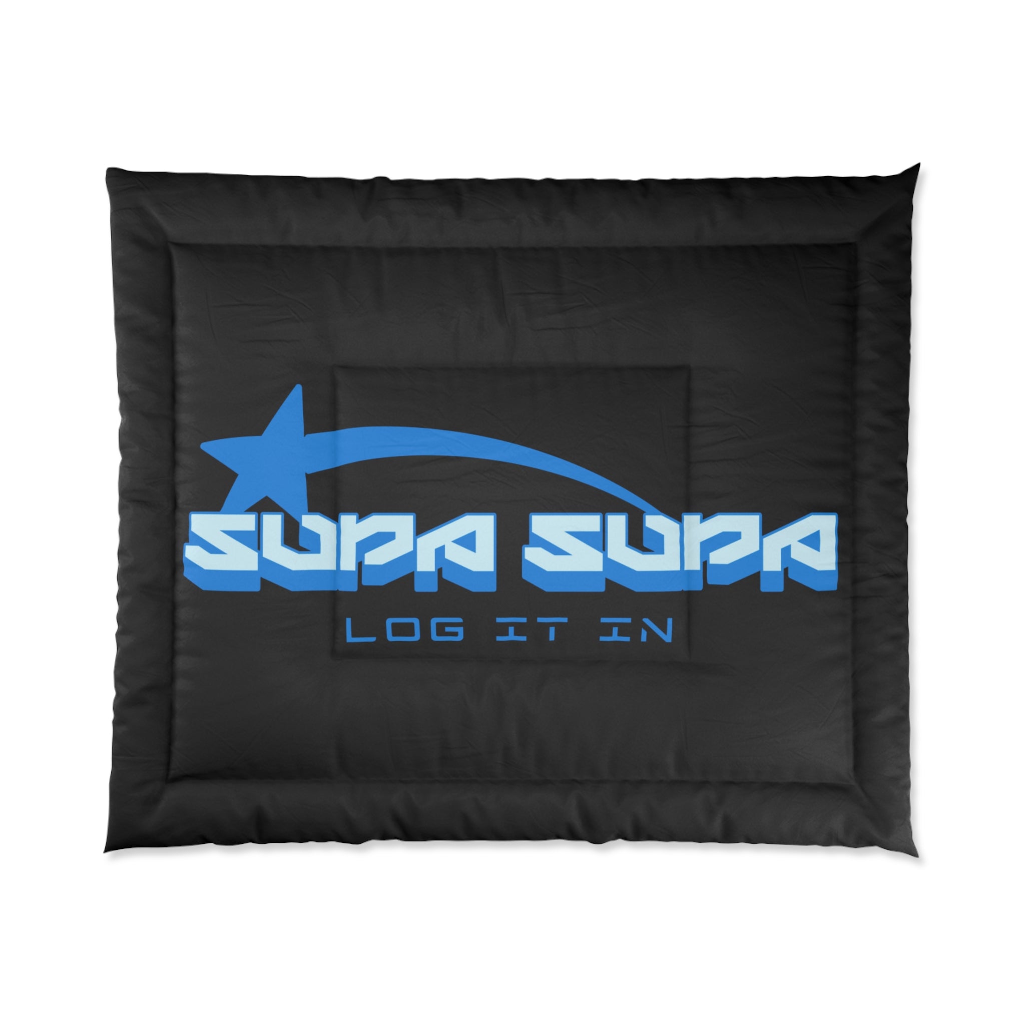 Supa Supa "Log It In" Graphic Comforter
