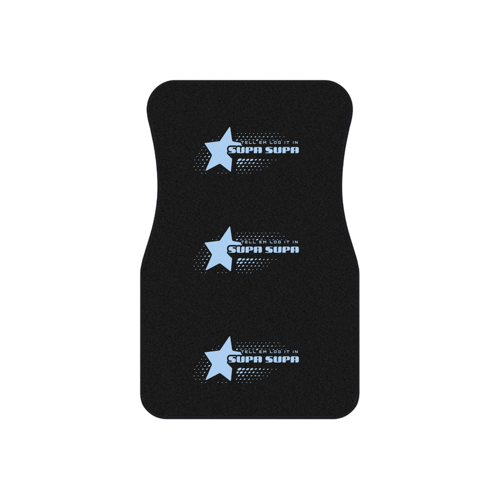 "Tell em log it in" Car Floor Mats (Set of 4) — Black Custom Car Mats