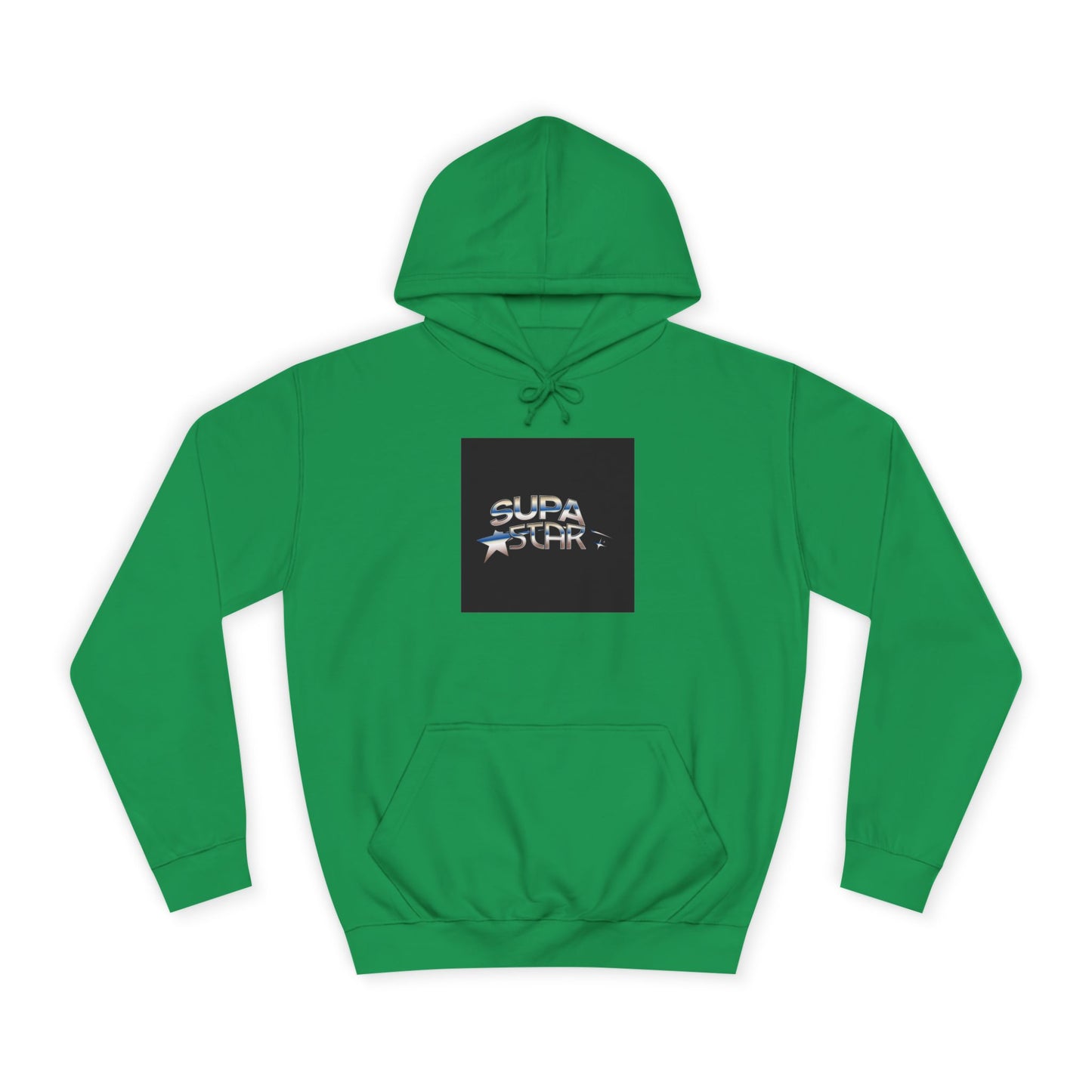 Supa Star Unisex Hoodie | Trendy Custom Apparel, Casual Wear, Star Graphic Hoodie, Adjustable Hooded Sweatshirt, Gift