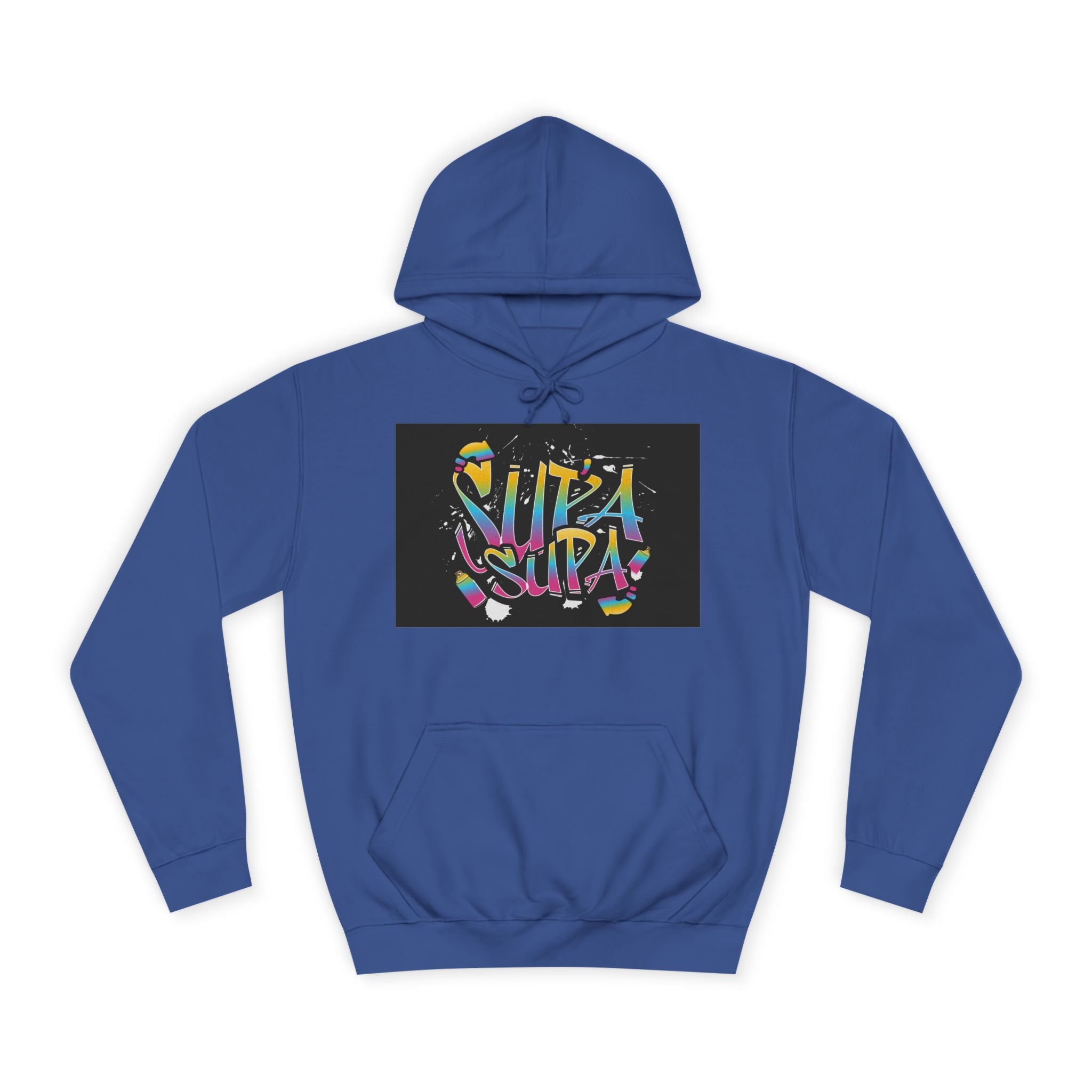 Colorful Unisex Supa Supa Hoodie, Casual Sweatshirt, Vibrant Apparel, Streetwear Hoodie