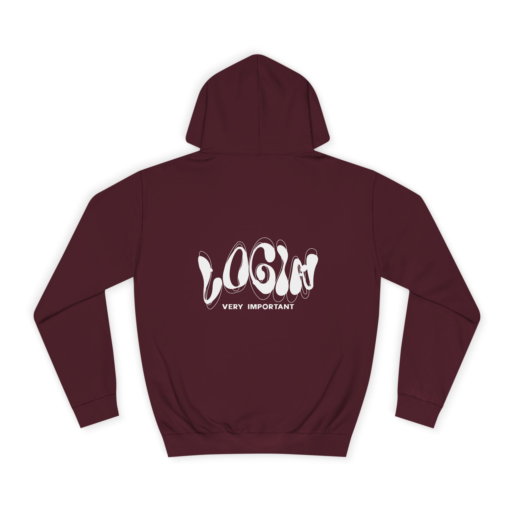 Cool College Unisex Hoodie - LOGIN, Apparel, Funny Hoodie, Gift, Cozy Wear,Trendy Fashion