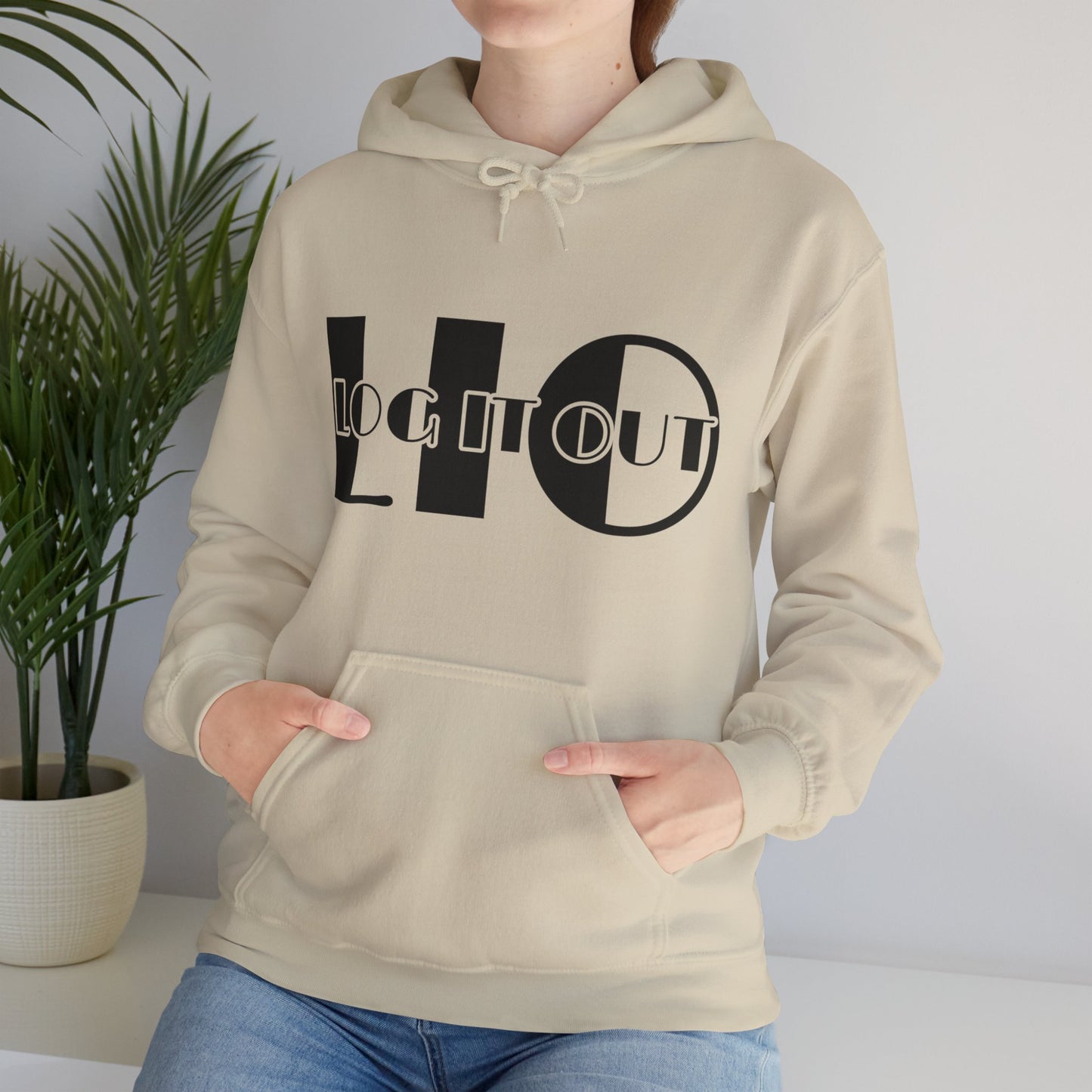 Log it out Unisex Heavy Blend™ Hooded Sweatshirt