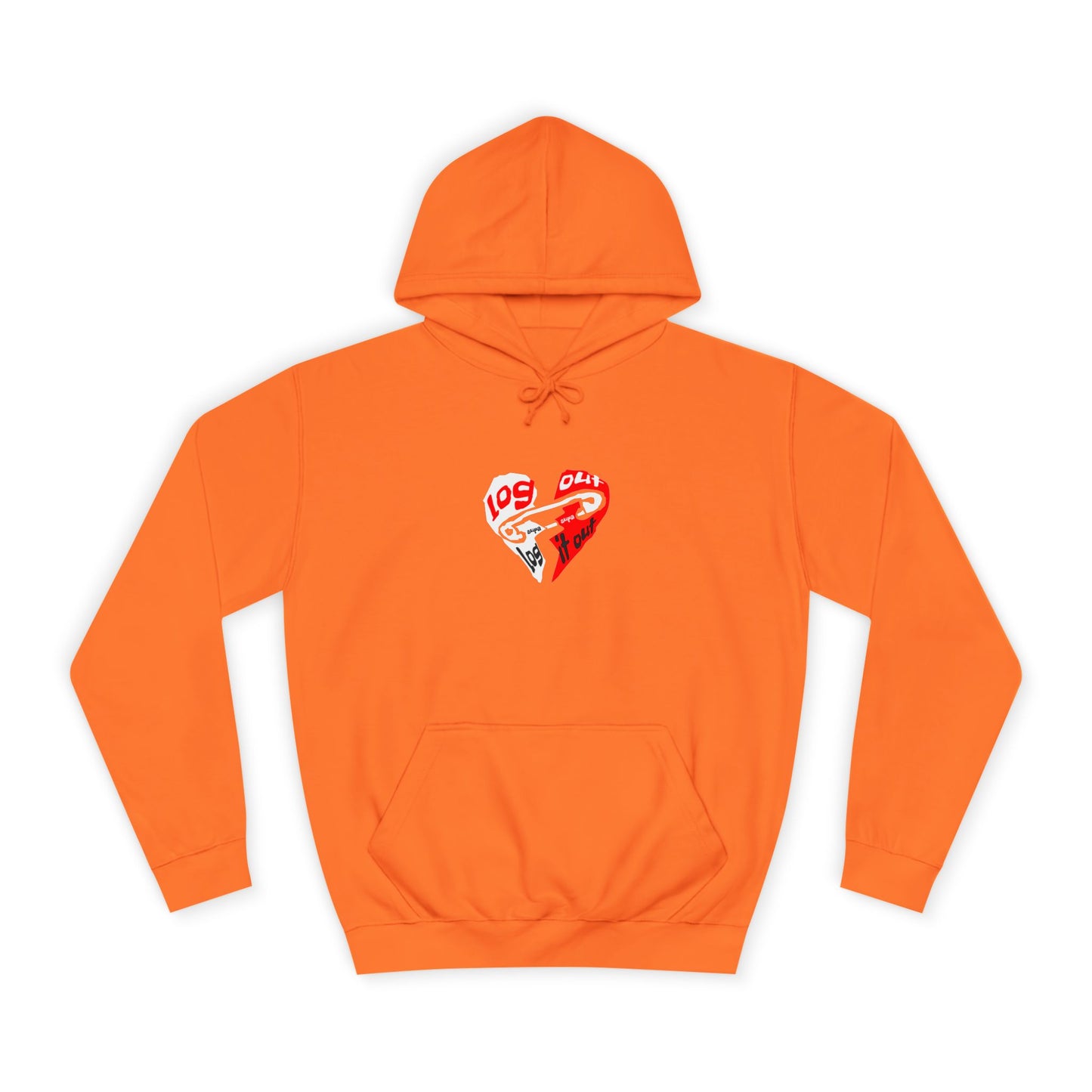 Unisex Log it out Hoodie with Heart Design | Comfortable Sweatshirt for Any One| Perfect for Events, Gifts