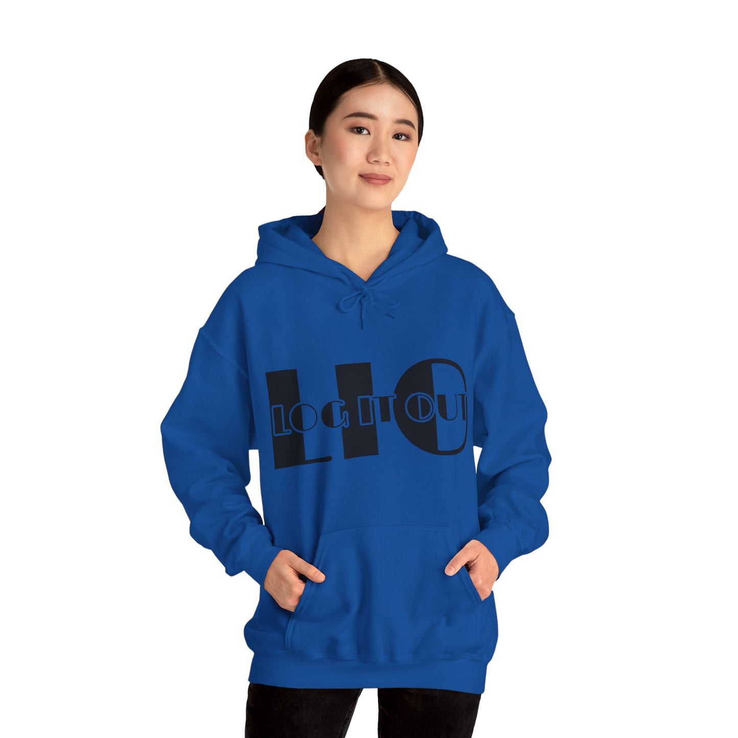 Log it out Unisex Heavy Blend™ Hooded Sweatshirt