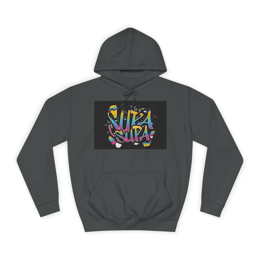 Colorful Unisex Supa Supa Hoodie, Casual Sweatshirt, Vibrant Apparel, Streetwear Hoodie