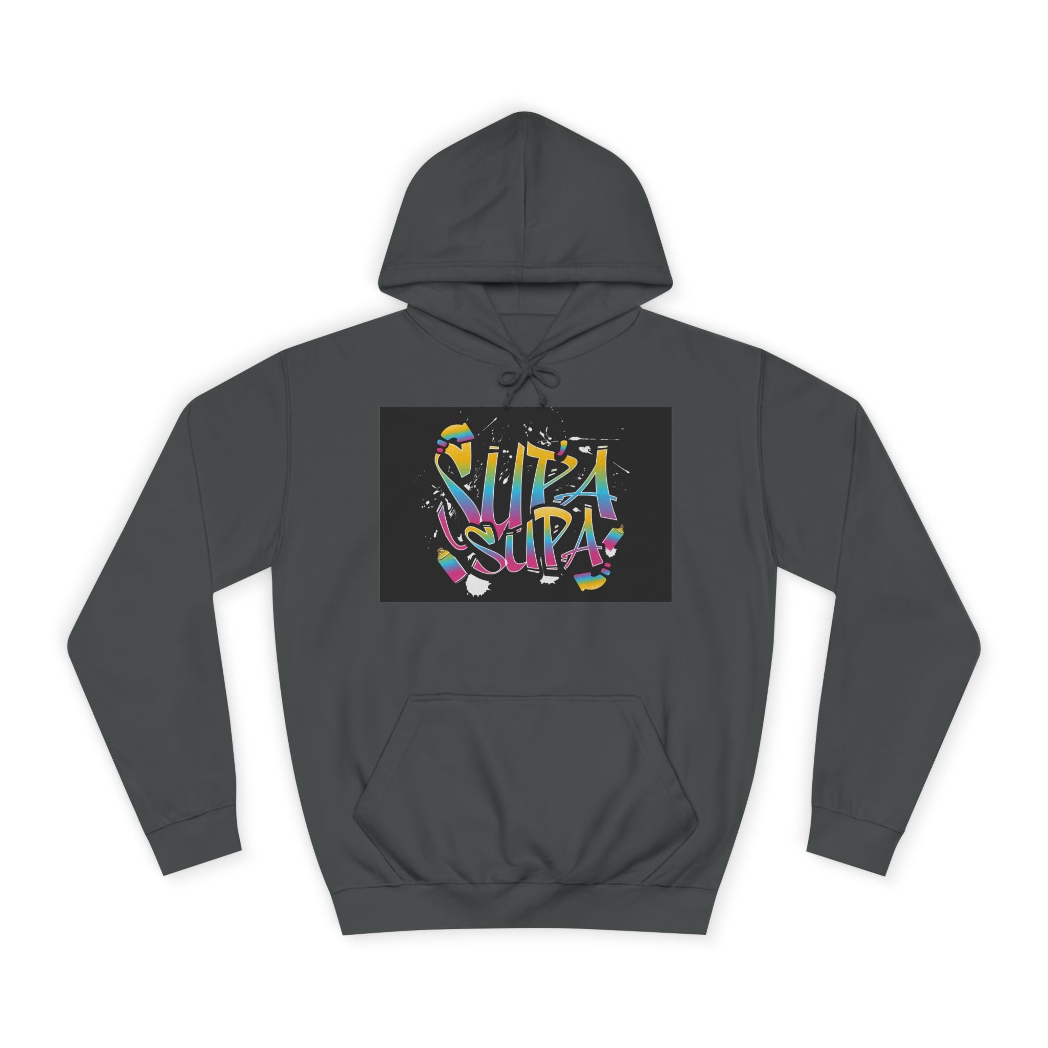 Colorful Unisex Supa Supa Hoodie, Casual Sweatshirt, Vibrant Apparel, Streetwear Hoodie