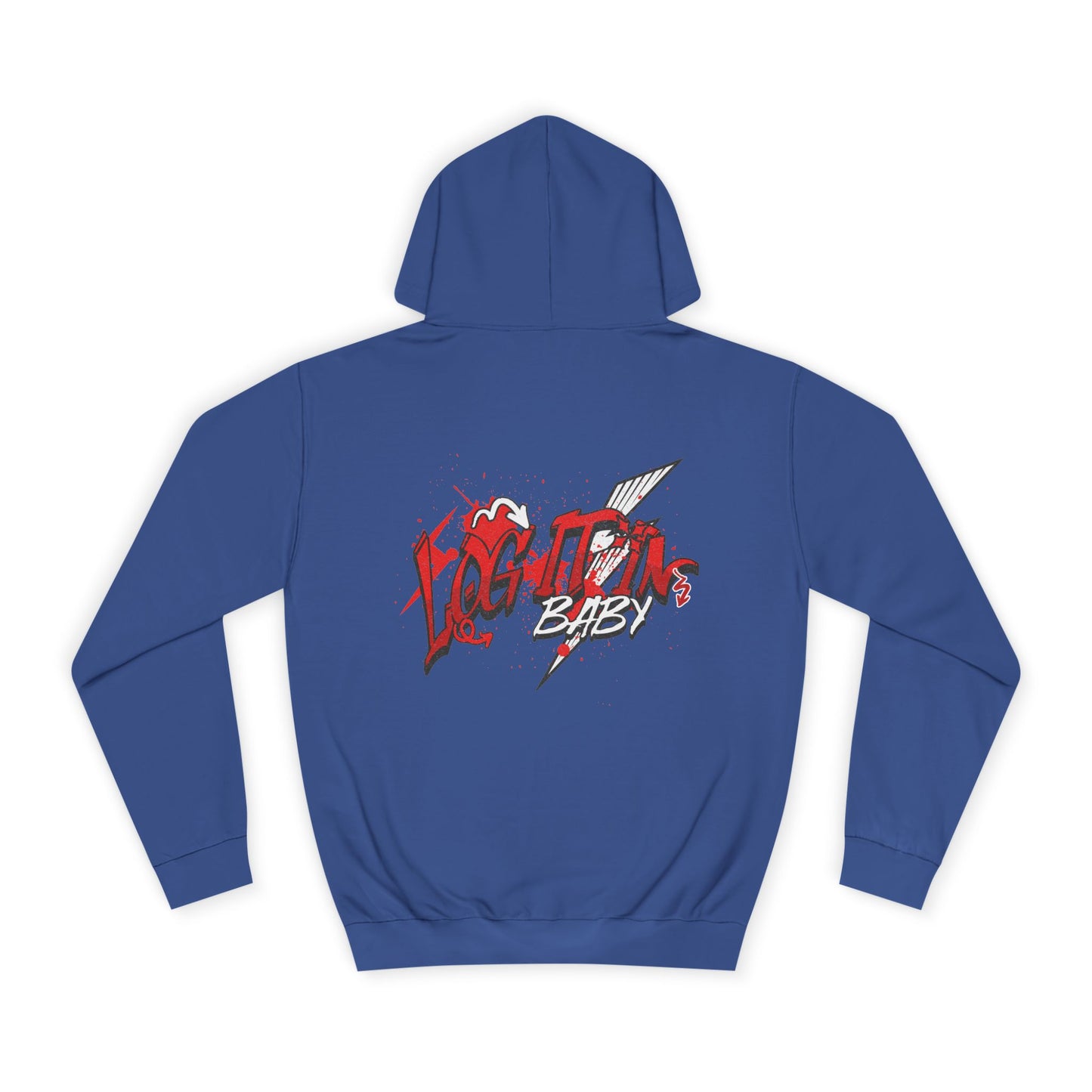 Unisex Log it out Hoodie with Bold Design, Trendy Apparel, Streetwear Gift, Casual Hoodie, Unisex Everyday Fashion