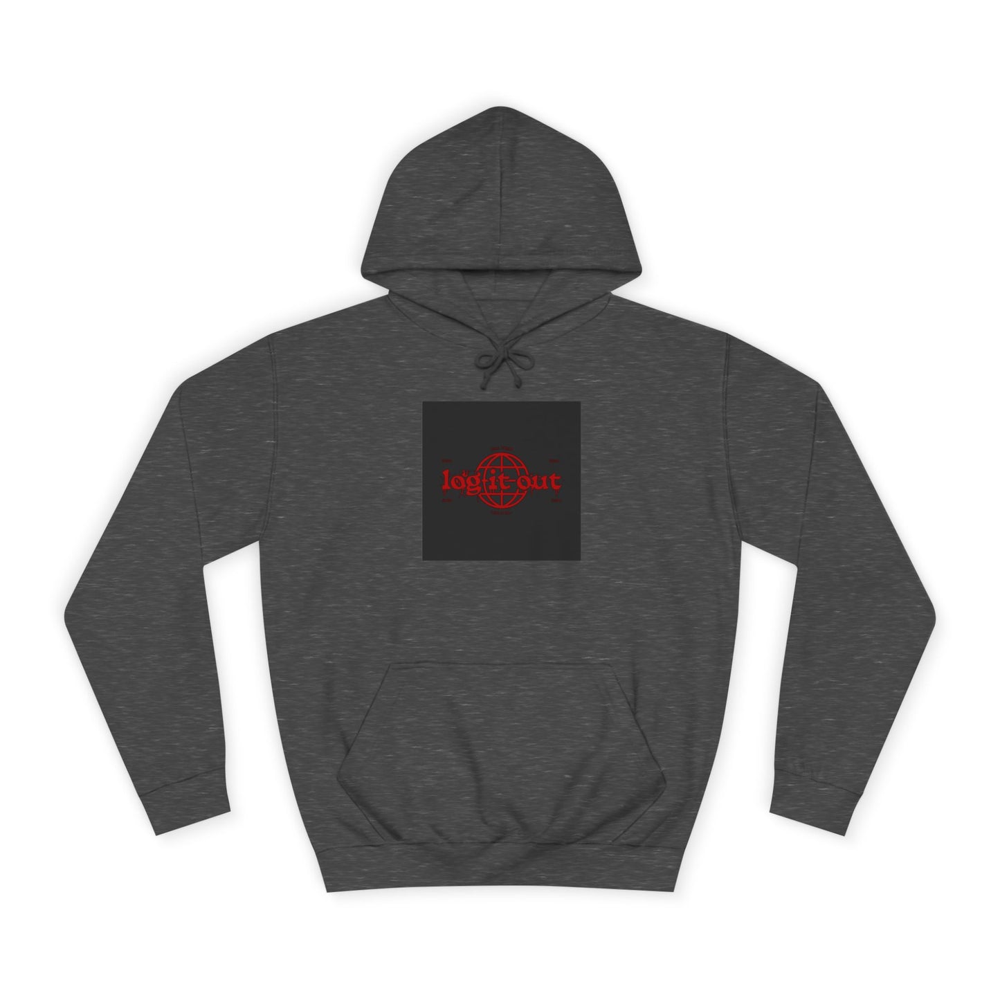 Unisex Log it out Hoodie, Spirit Wear, Casual custom Sweatshirt, Trendy Hoodie, Gift, Cozy Hoodie