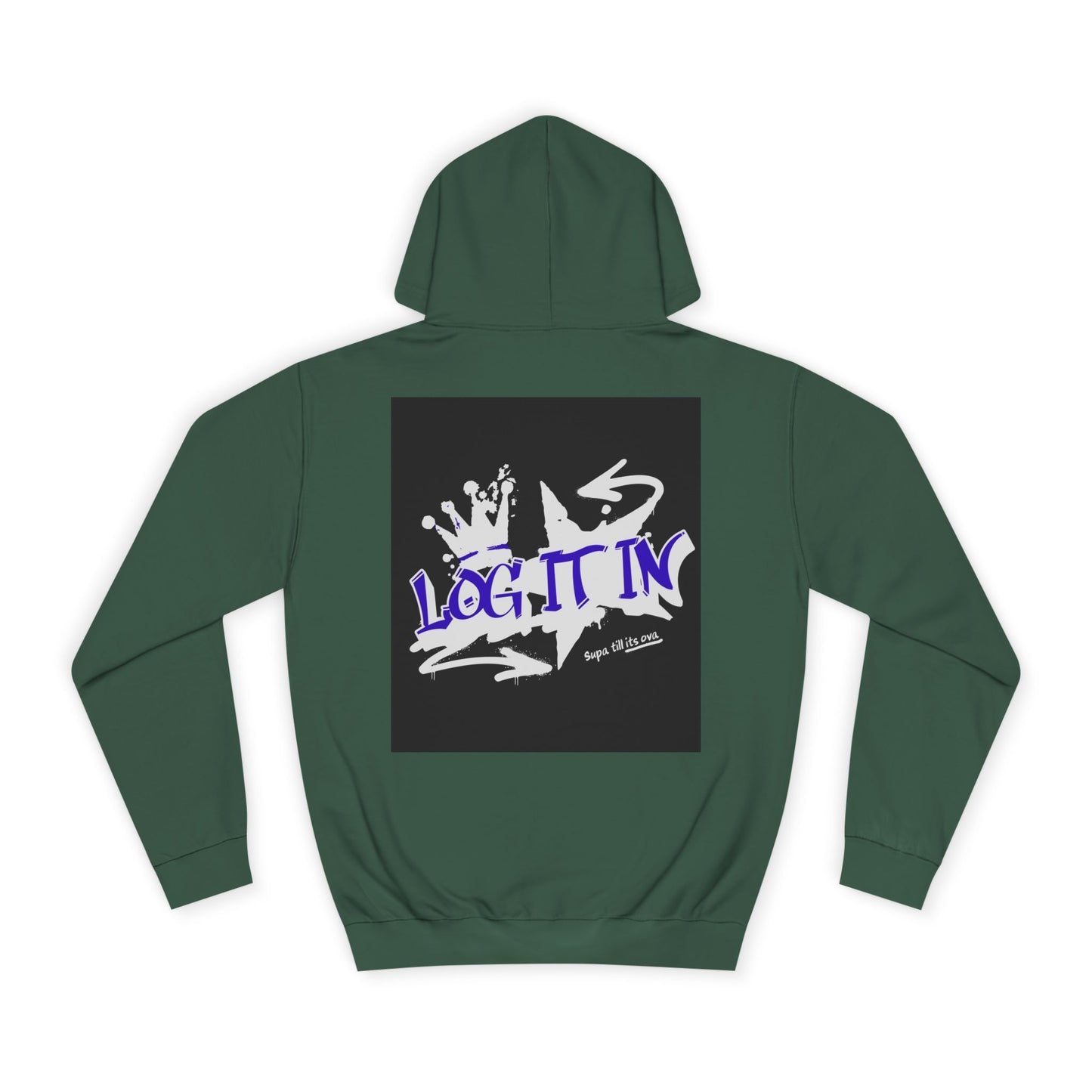 Unisex Log it in Hoodie, Casual Streetwear, Graphic Hoodie, Gift, Trendy Log it in Apparel, Cool Hoodie Design