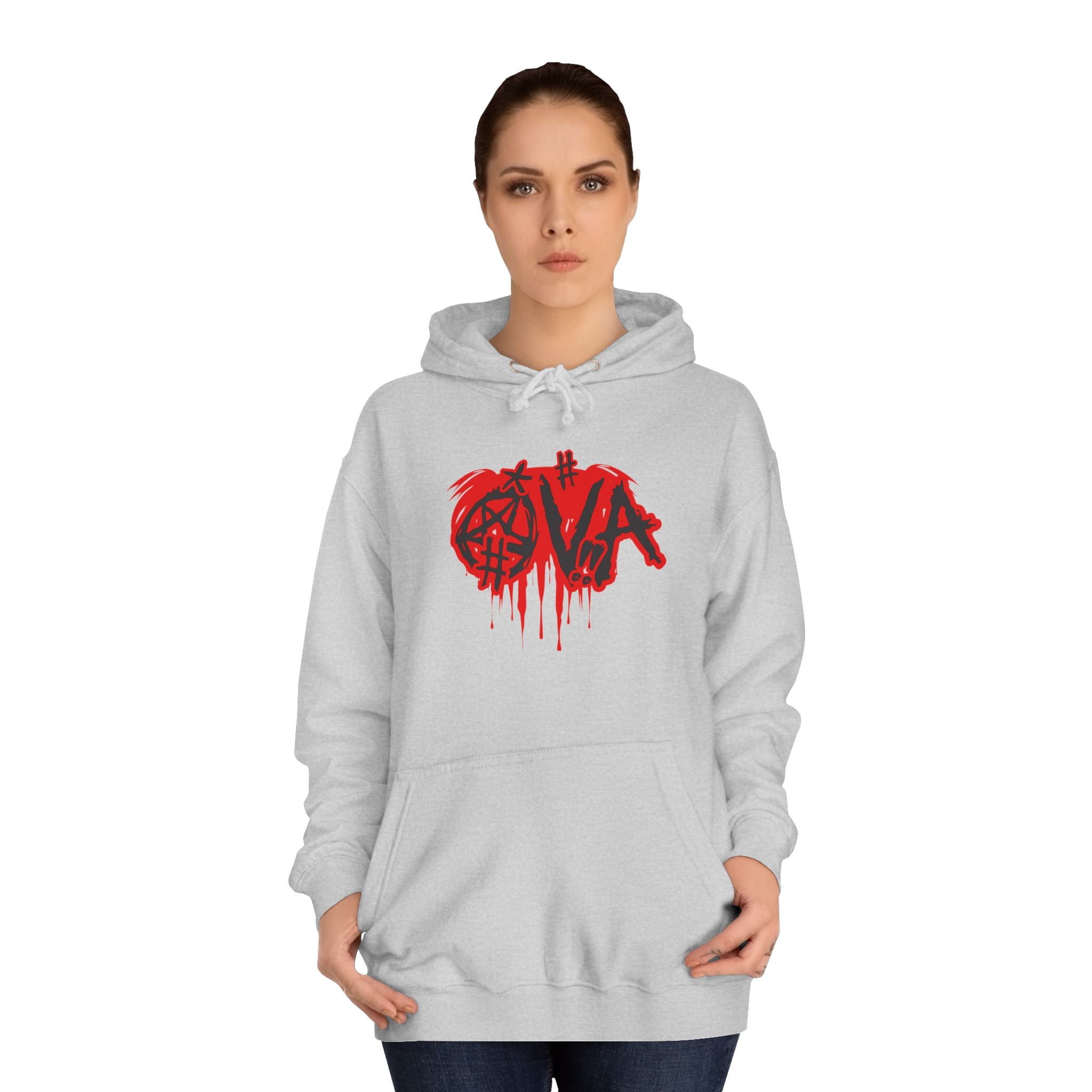 Edgy Unisex Hoodie with Graffiti-Style Print, Urban Streetwear, Apparel, Gift for any body, Casual Fashion