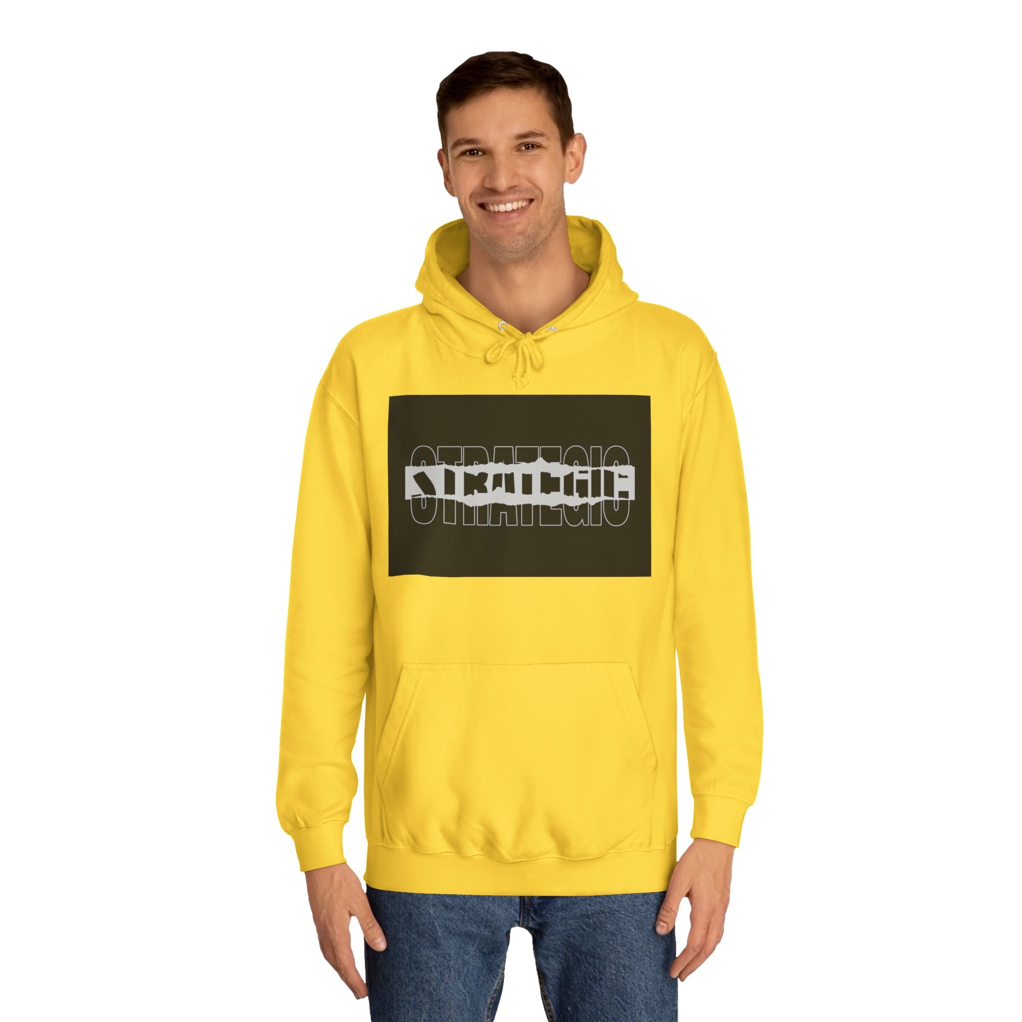 Unisex Hoodie with Strategic Print, Casual Sweatshirt,Gift, Trendy Apparel, Everyday Wear