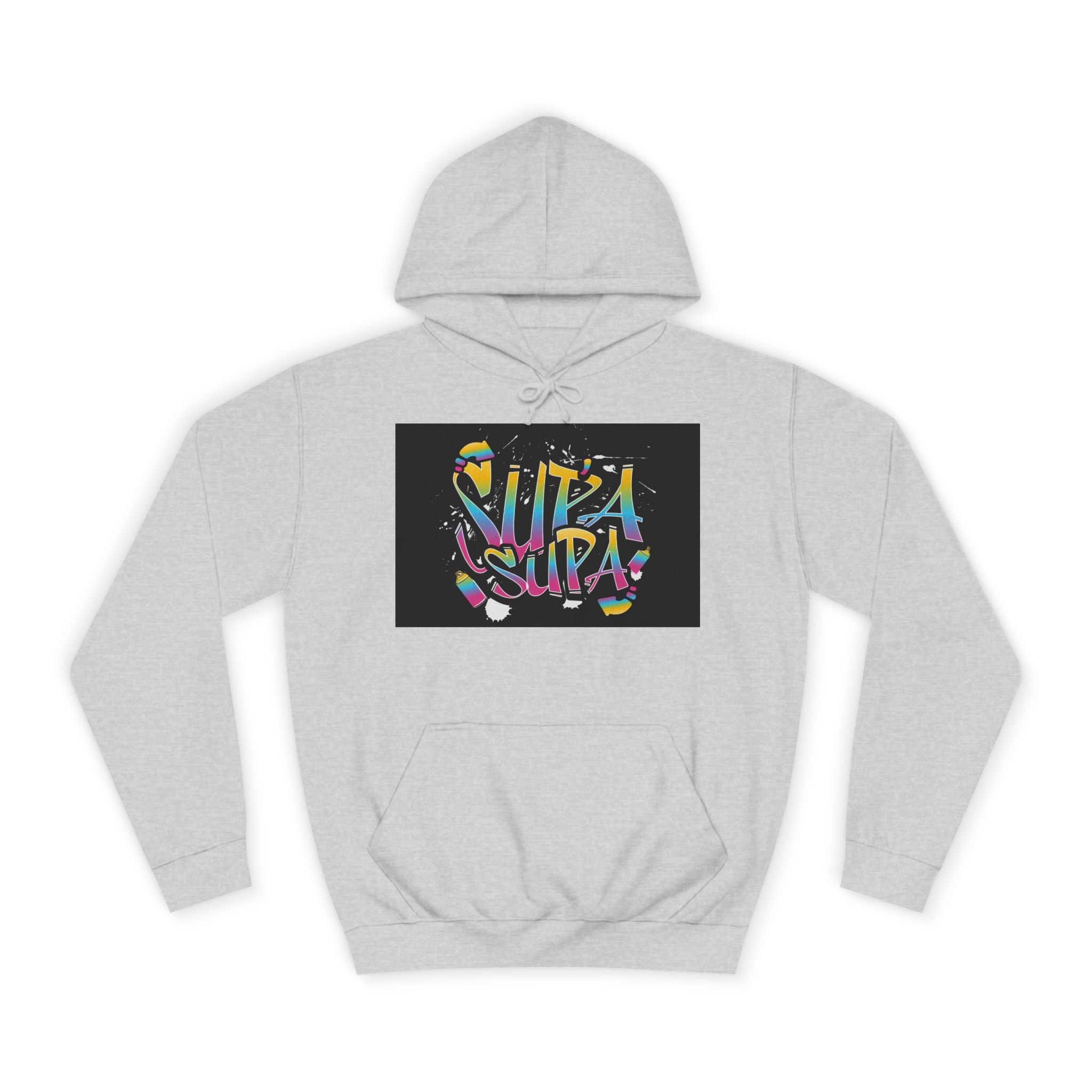 Colorful Unisex Supa Supa Hoodie, Casual Sweatshirt, Vibrant Apparel, Streetwear Hoodie