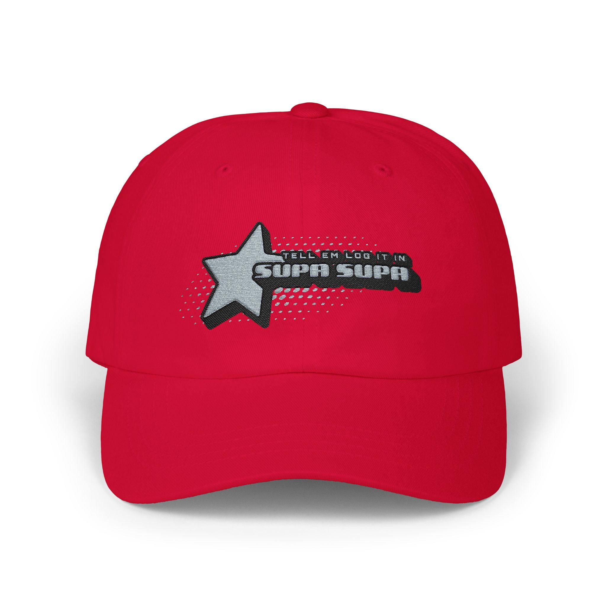 Shooting Star Embroidered Cap — 'Tell em log it in' Hat