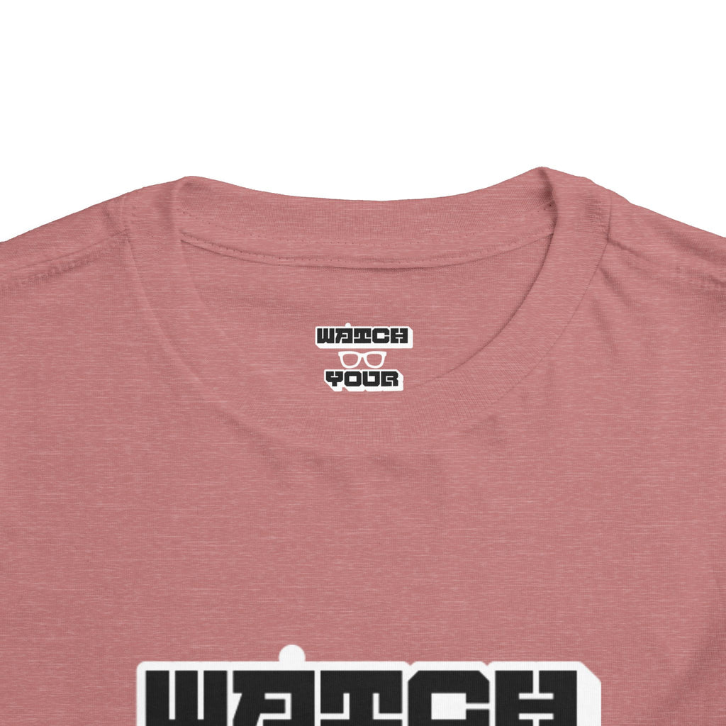 Toddler Tee — "Watch Your Back" Graphic Kids Shirt