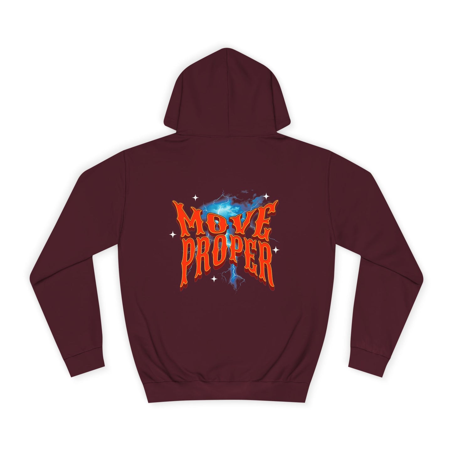 Unisex Hoodie - Move Proper Graphic, Trendy Casual Wear