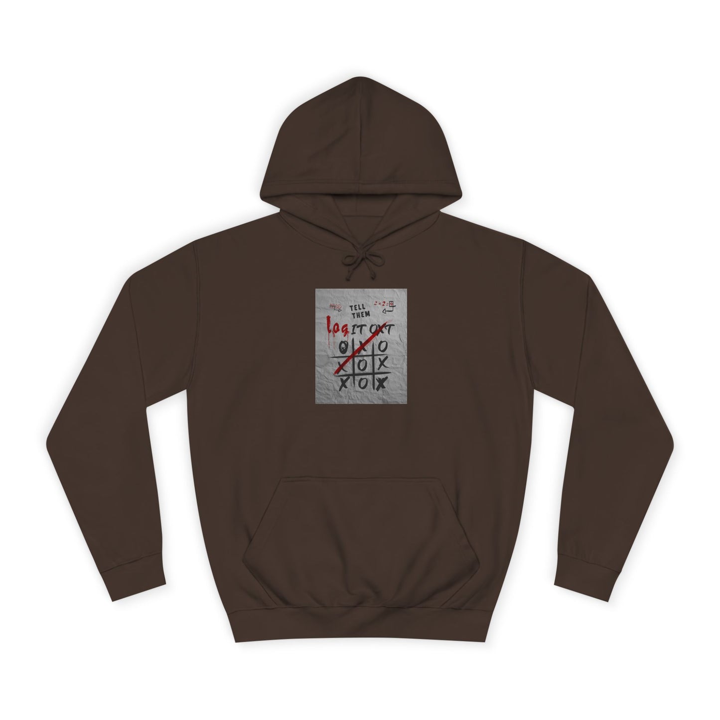 Unisex Log it out Hoodie with Graffiti Design - Trendy Sweatshirt, Custom Gear, Casual Wear, Gift for Cozy Layering