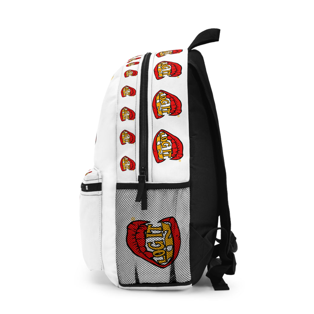 Log It in Graphic Backpack — Bold Design, Trendy Student Daypack