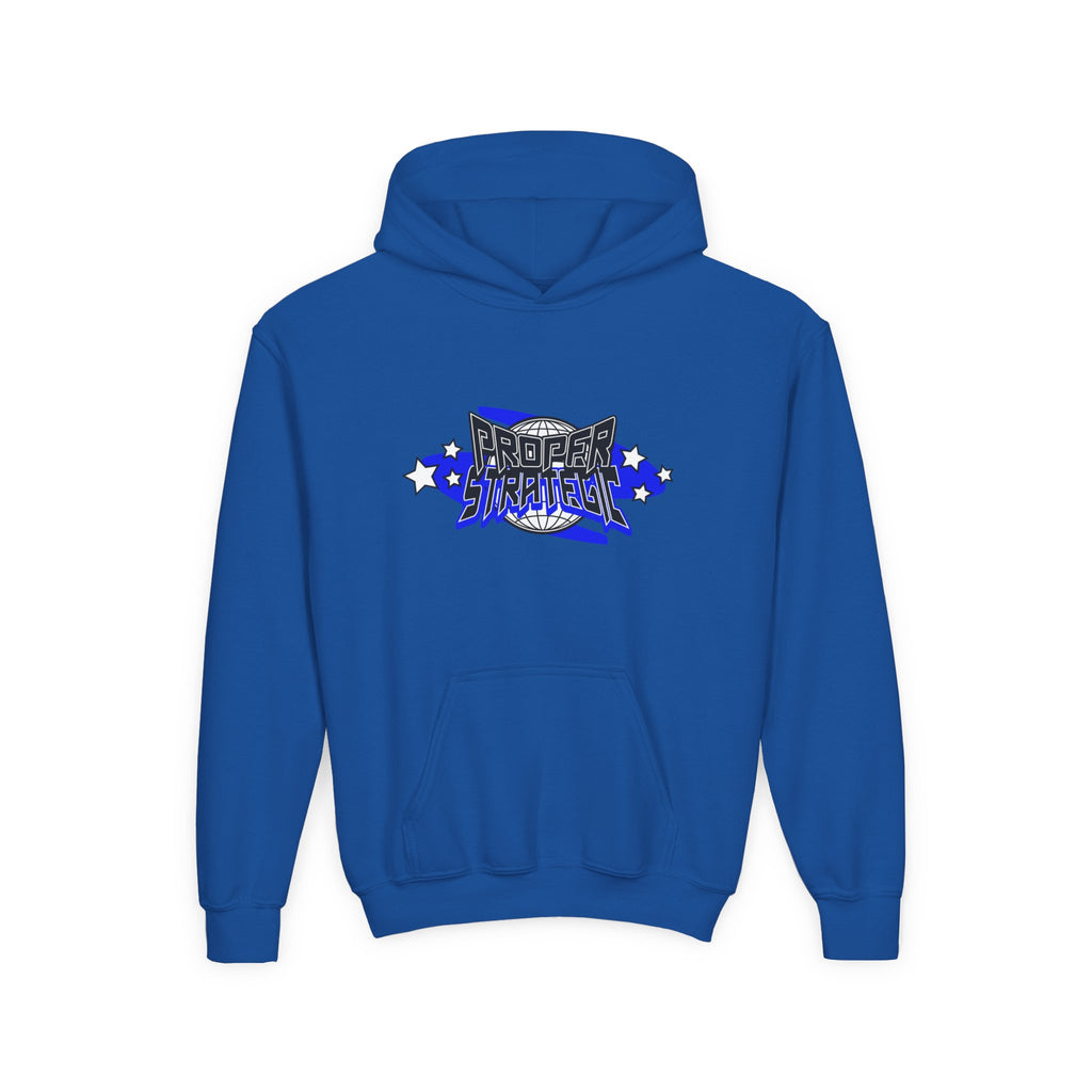 Youth Hoodie — 'Strategic' Graphic Pullover for Kids