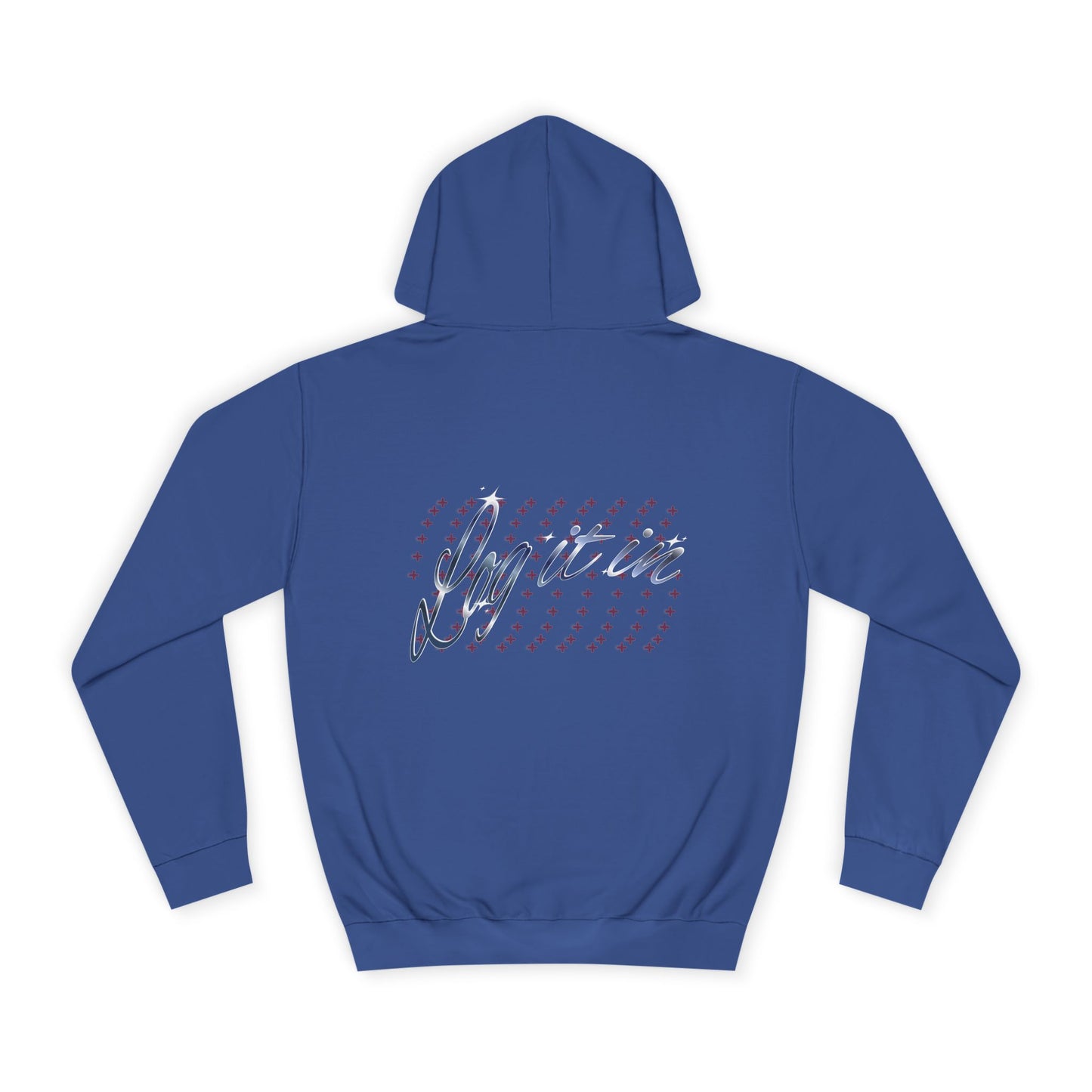 Unisex 'Log it in' Hoodie with Playful Design, Cozy Apparel, Casual Style for Everyone, Great for Gifts and Casual Events