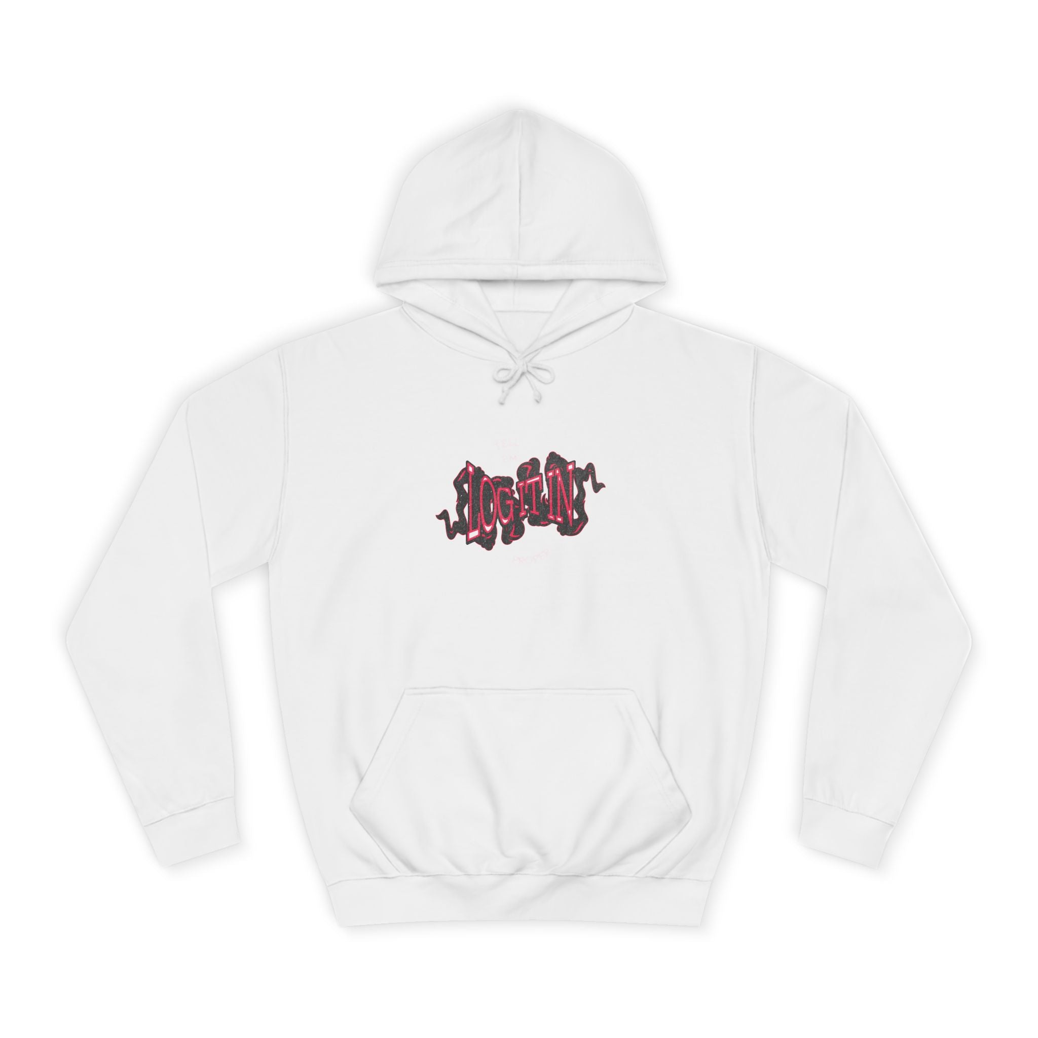 'Log it in'Hoodie for Unisex, Casual Wear, Trendy Apparel, Perfect for Everyday wear, Comfortable Fit