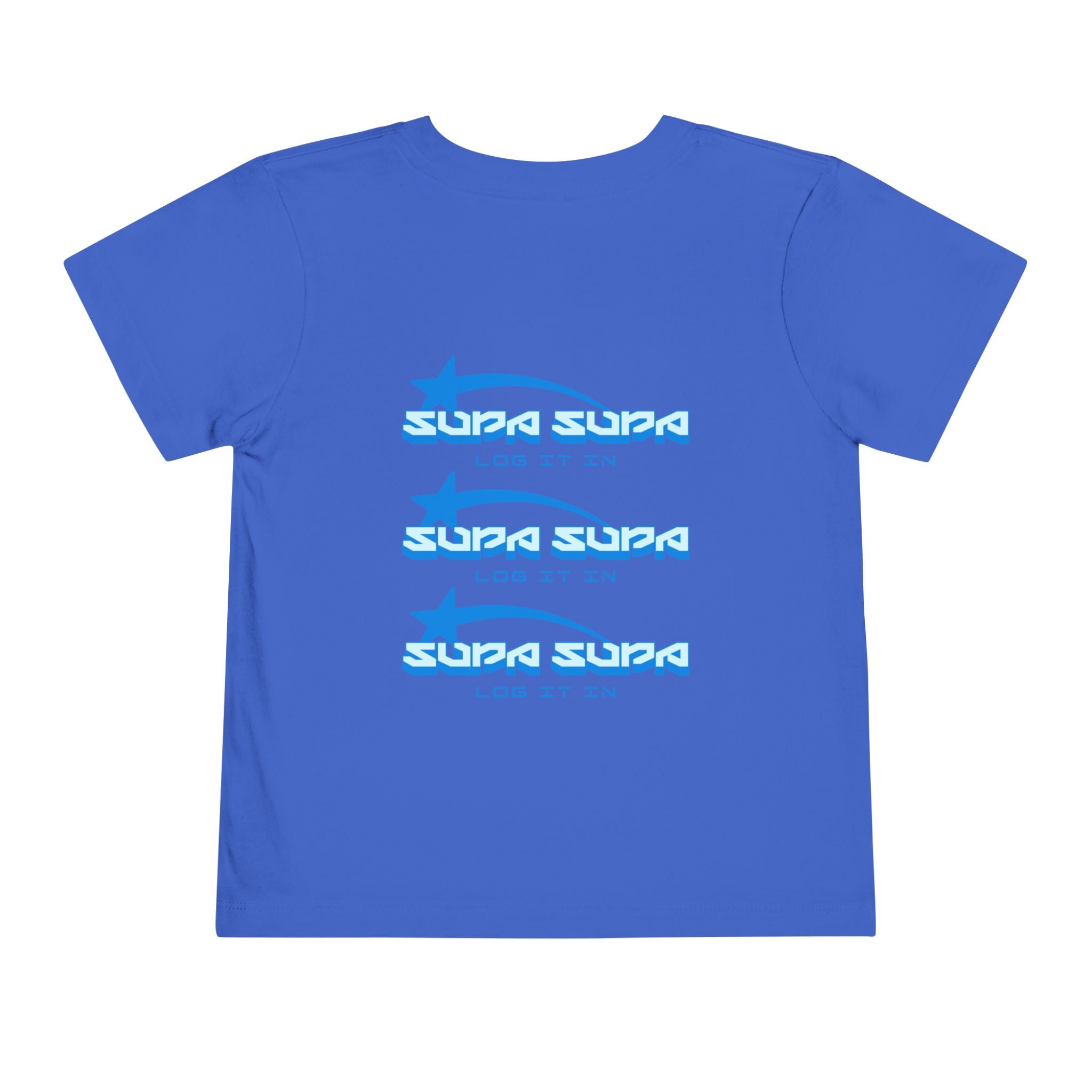 Toddler Tee — Blue Star 'Supa Supa' Graphic Shirt