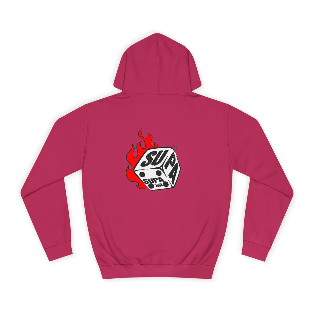 Cool Fire Graphic Unisex SUPA Hoodie, Apparel, Streetwear, Casual Wear, Unique Hooded Sweatshirt