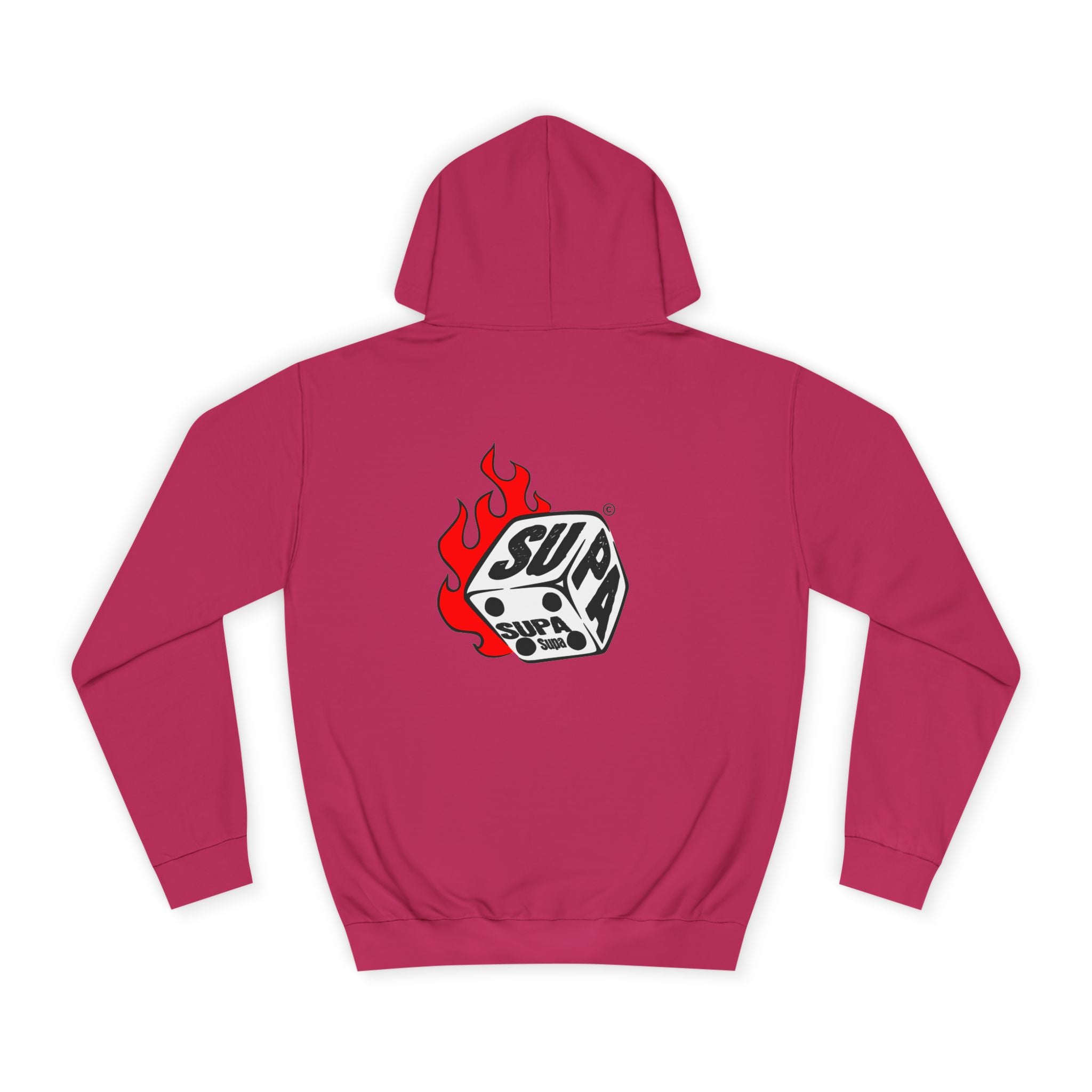 Cool Fire Graphic Unisex SUPA Hoodie, Apparel, Streetwear, Casual Wear, Unique Hooded Sweatshirt